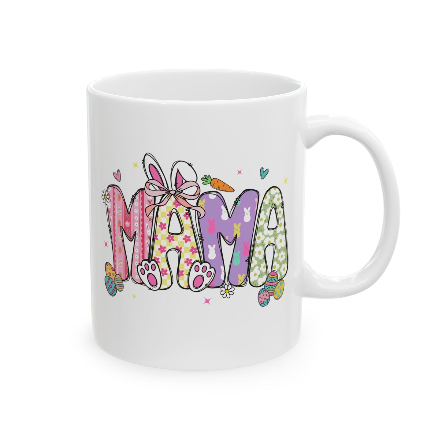 Colorful Floral Mom Coffee Cup (11oz & 15oz)