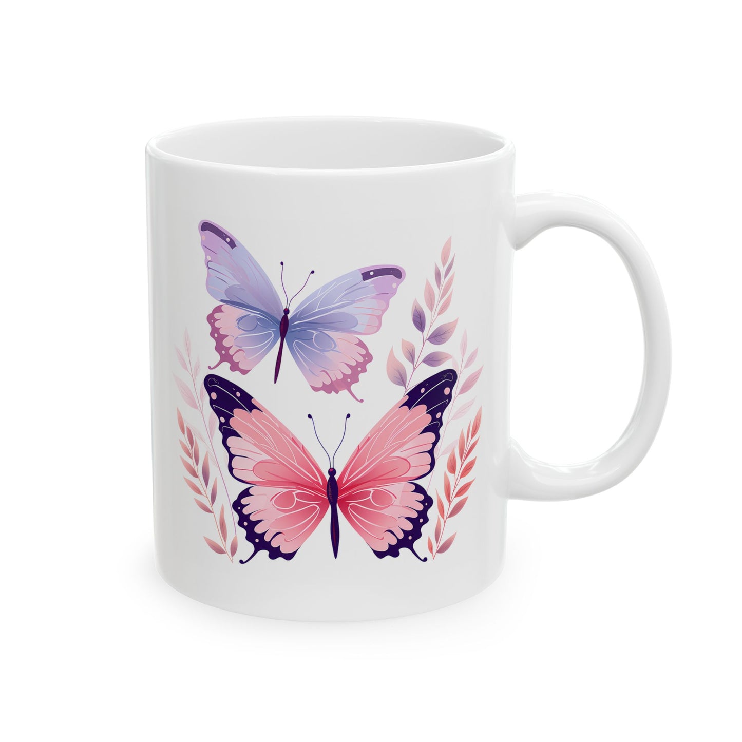 Butterfly Bliss Ceramic Mug (11oz, 15oz)