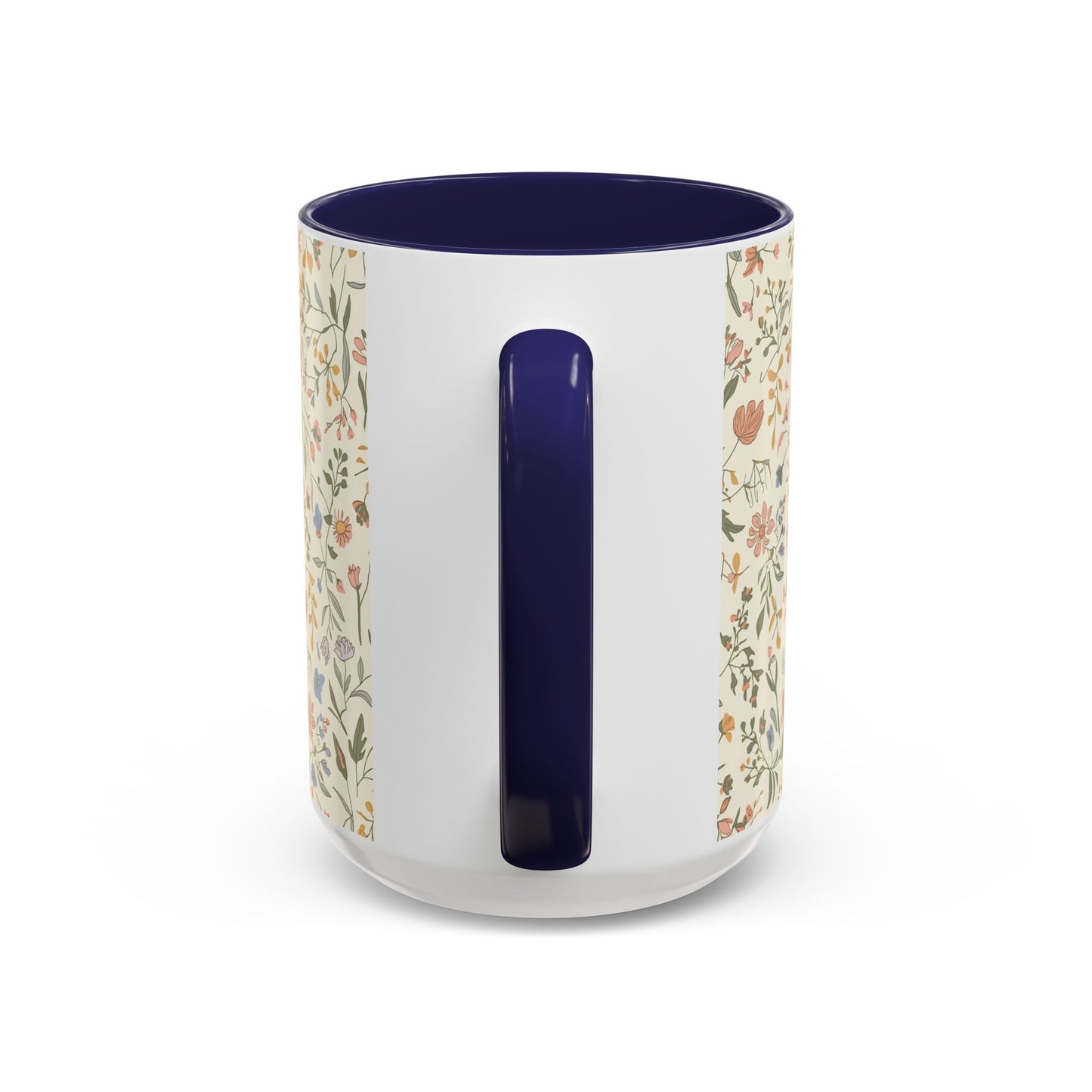 Floral Vintage Accent Coffee Mug  11/15oz