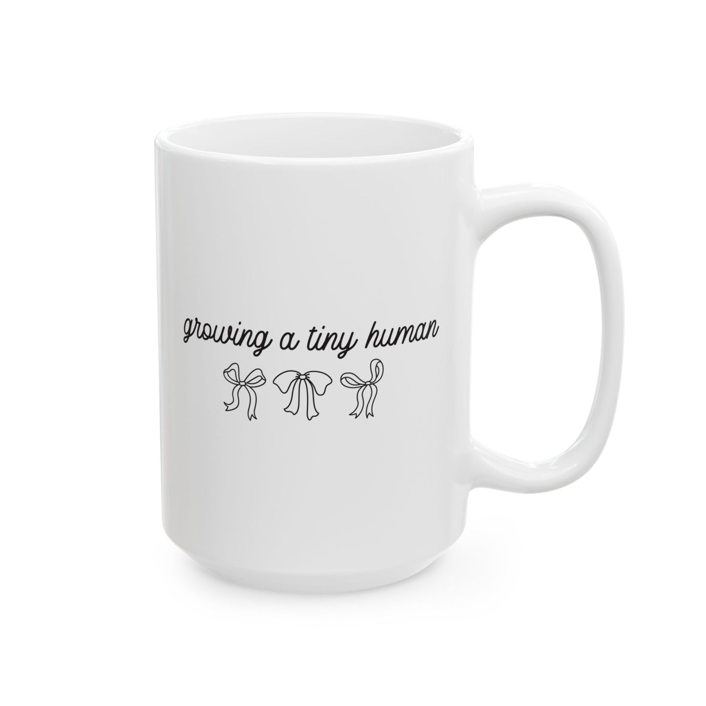 - "Growing Human" Cute Cactus Pregnancy Announcement Coffee Cup (11oz, 15oz)