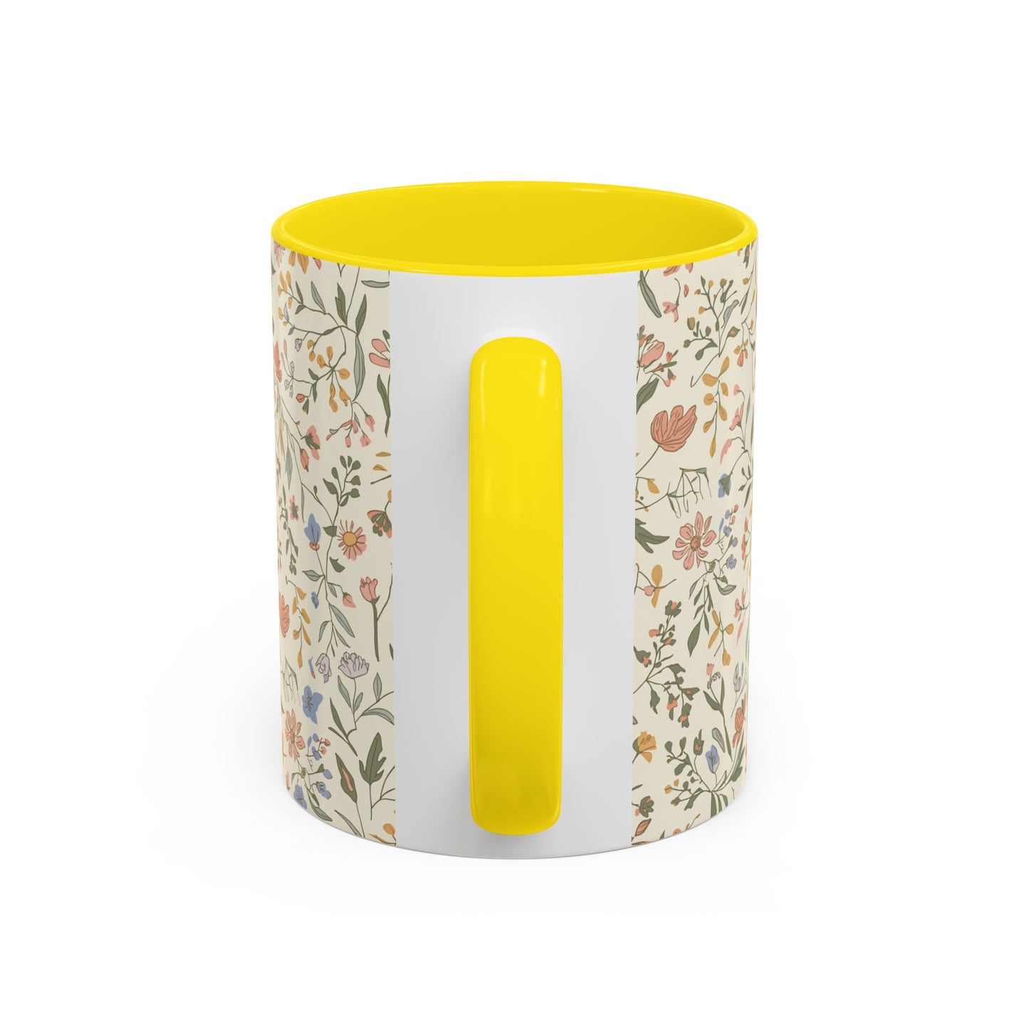 Floral Vintage Accent Coffee Mug  11/15oz