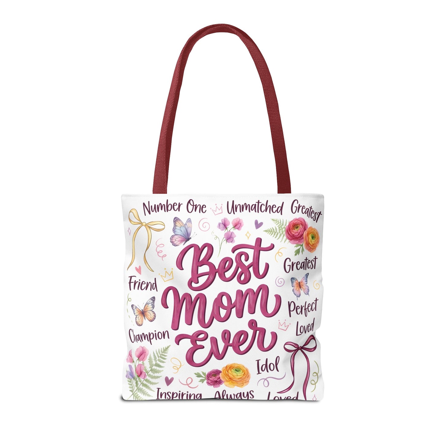 Best Mom Ever Tote Bag — Floral Mother's Day Gift Tote