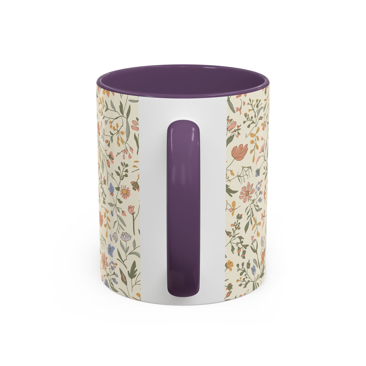 Floral Vintage Accent Coffee Mug  11/15oz