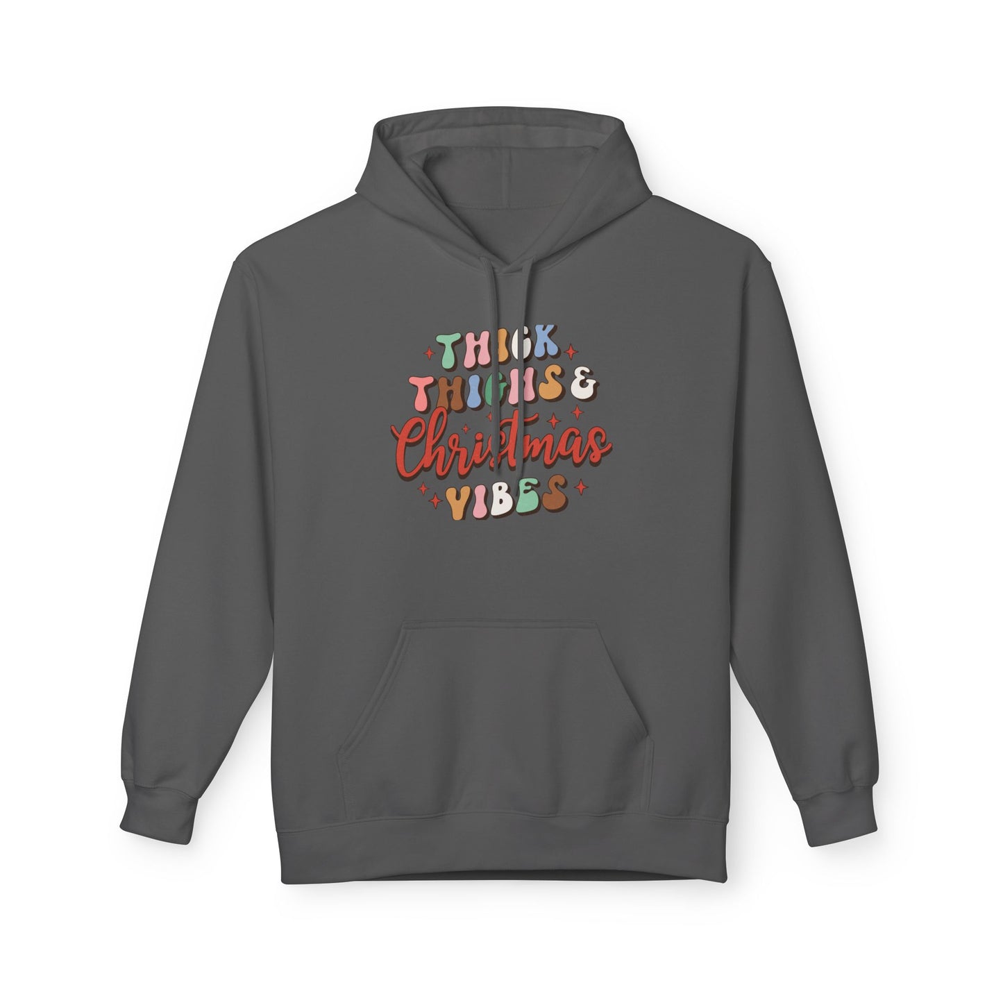 Christmas Vibes Hoodie — "Thick Things Christmas Vibes" Festive Holiday Pullover