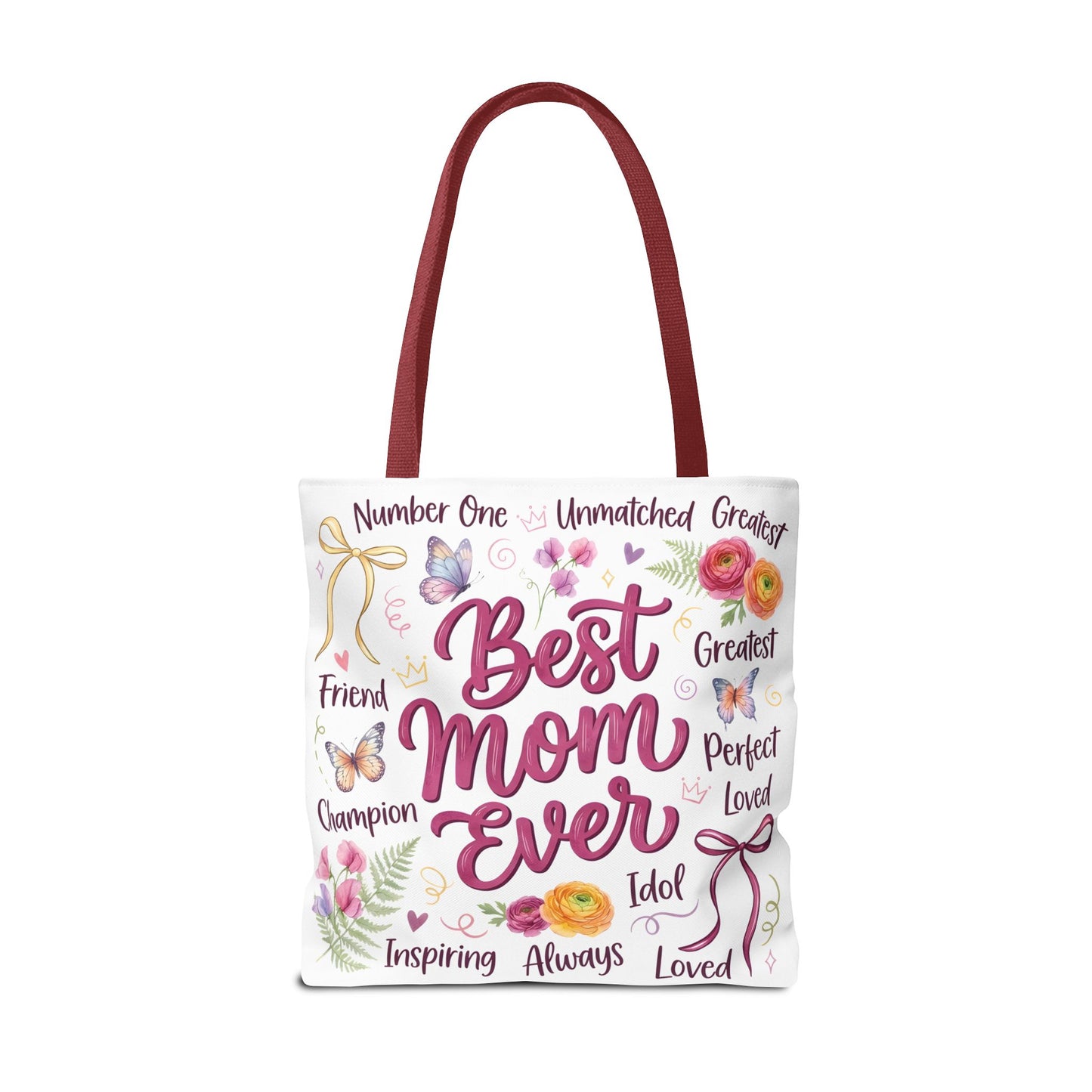 Best Mom Ever Tote Bag — Floral Mother's Day Gift Tote