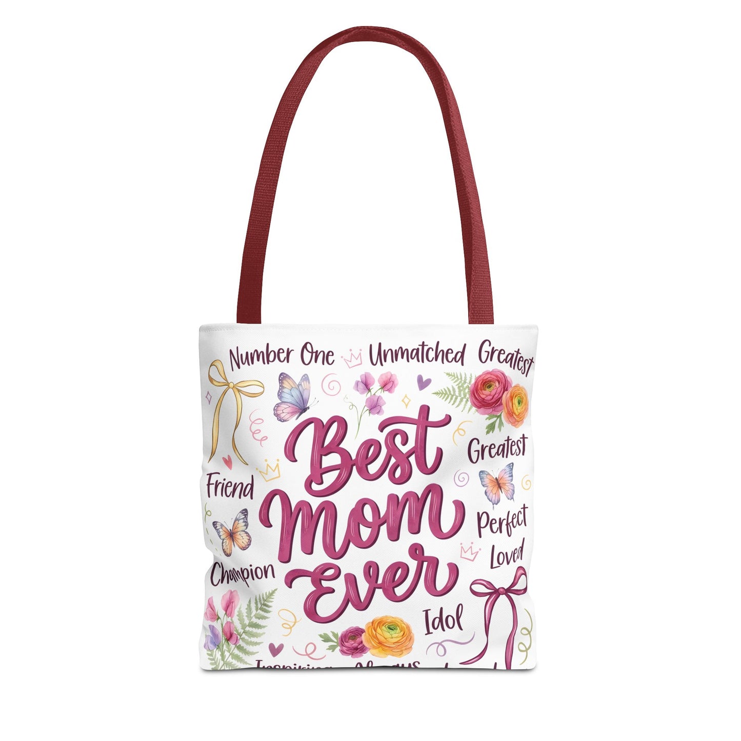 Best Mom Ever Tote Bag — Floral Mother's Day Gift Tote