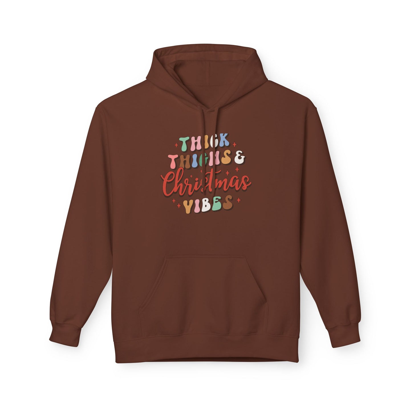 Christmas Vibes Hoodie — "Thick Things Christmas Vibes" Festive Holiday Pullover