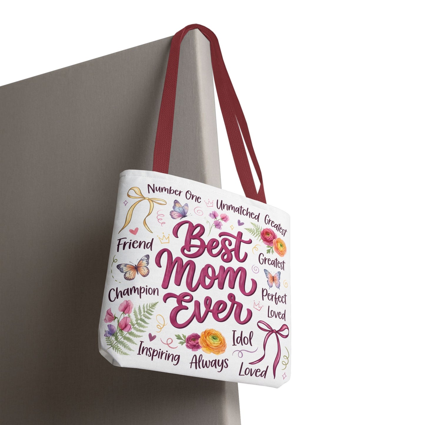 Best Mom Ever Tote Bag — Floral Mother's Day Gift Tote