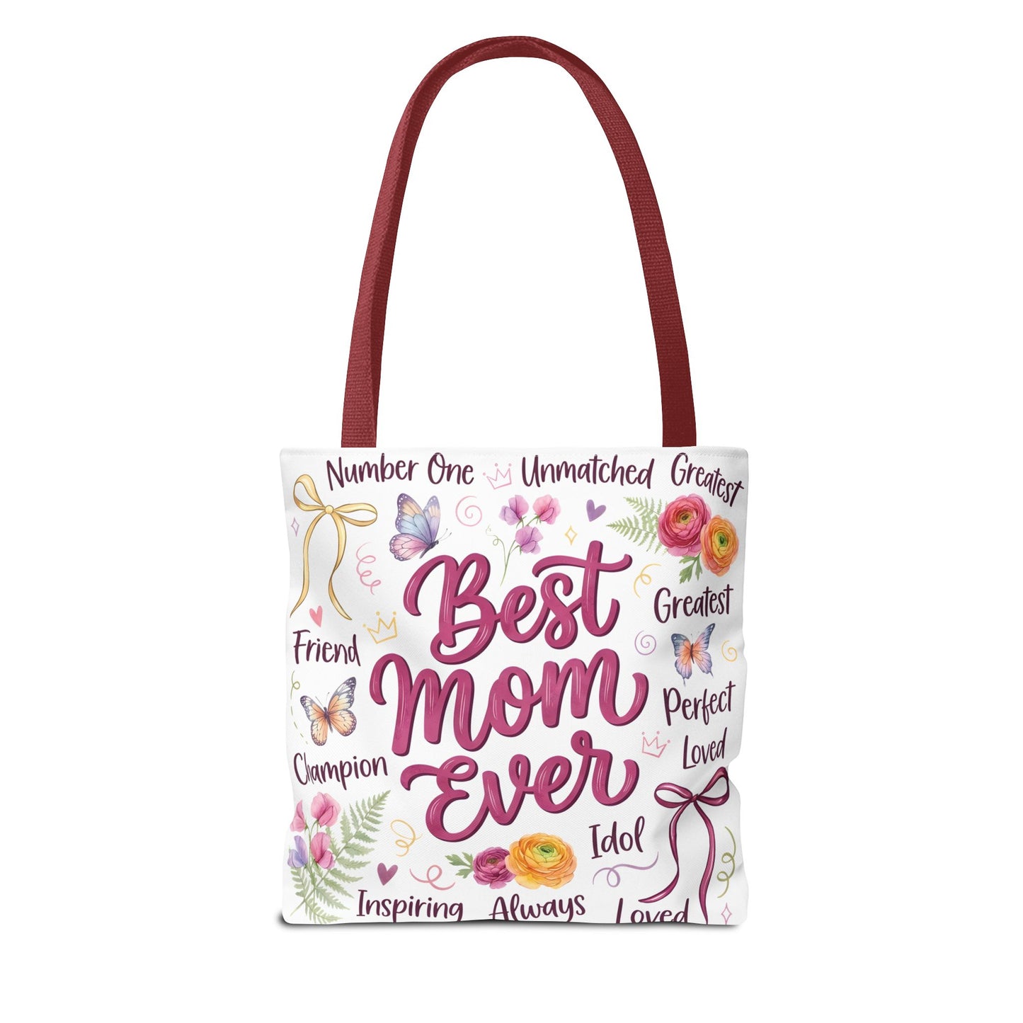 Best Mom Ever Tote Bag — Floral Mother's Day Gift Tote