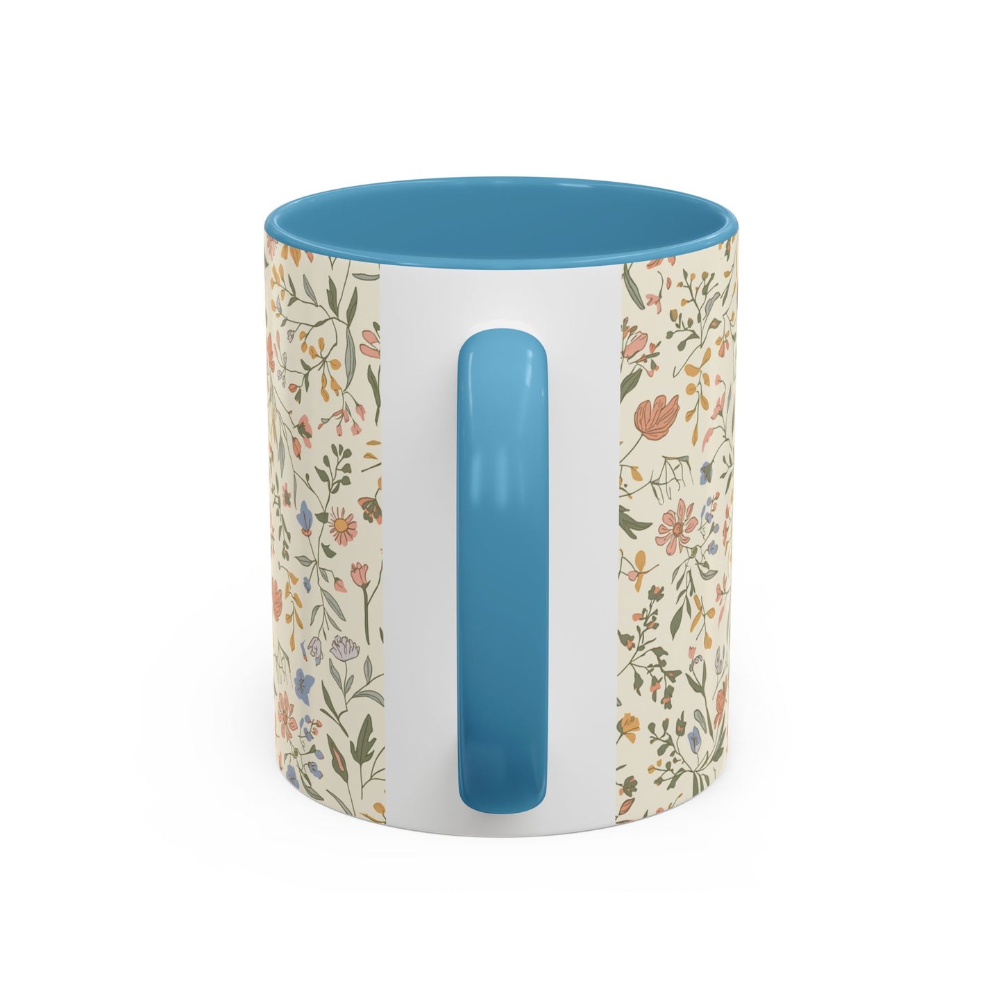 Floral Vintage Accent Coffee Mug  11/15oz