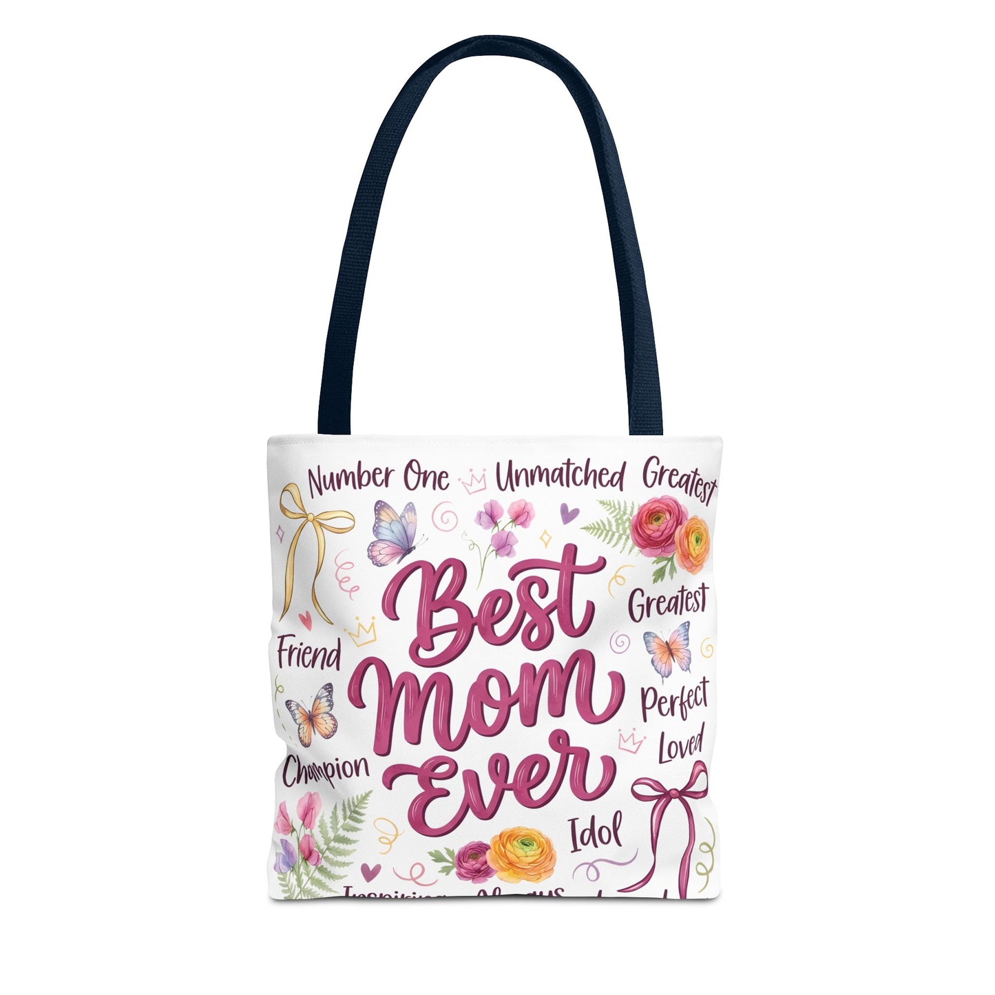 Best Mom Ever Tote Bag — Floral Mother's Day Gift Tote