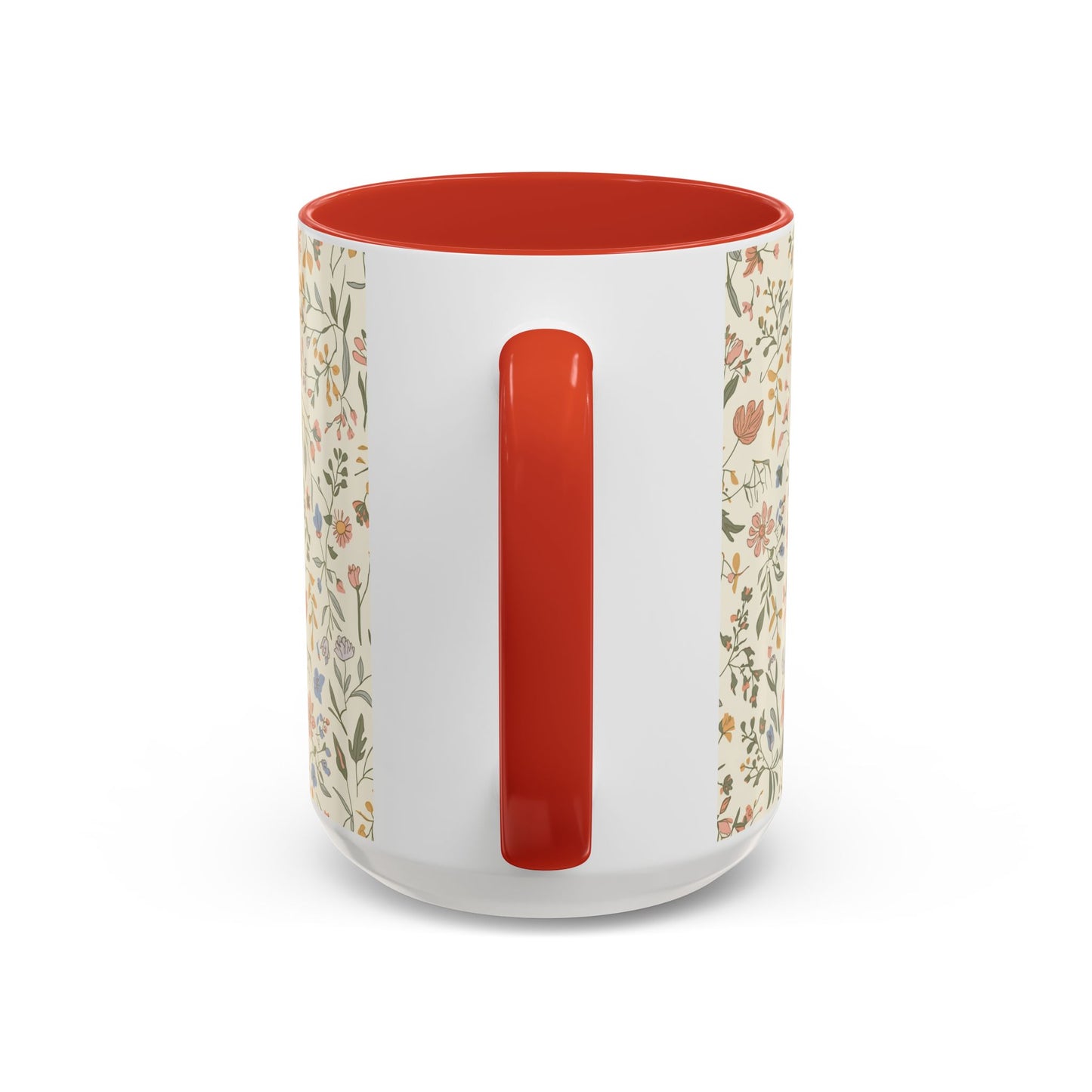 Floral Vintage Accent Coffee Mug  11/15oz
