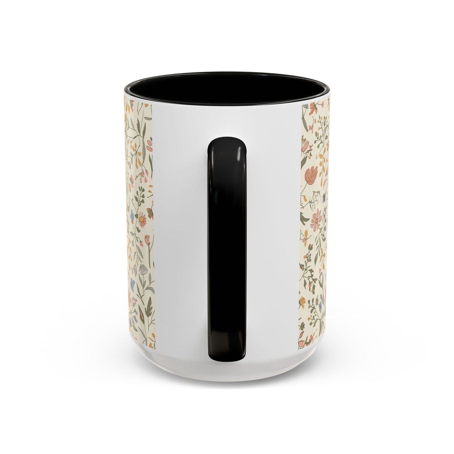 Floral Vintage Accent Coffee Mug  11/15oz