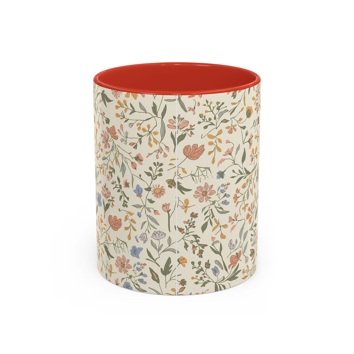 Floral Vintage Accent Coffee Mug  11/15oz