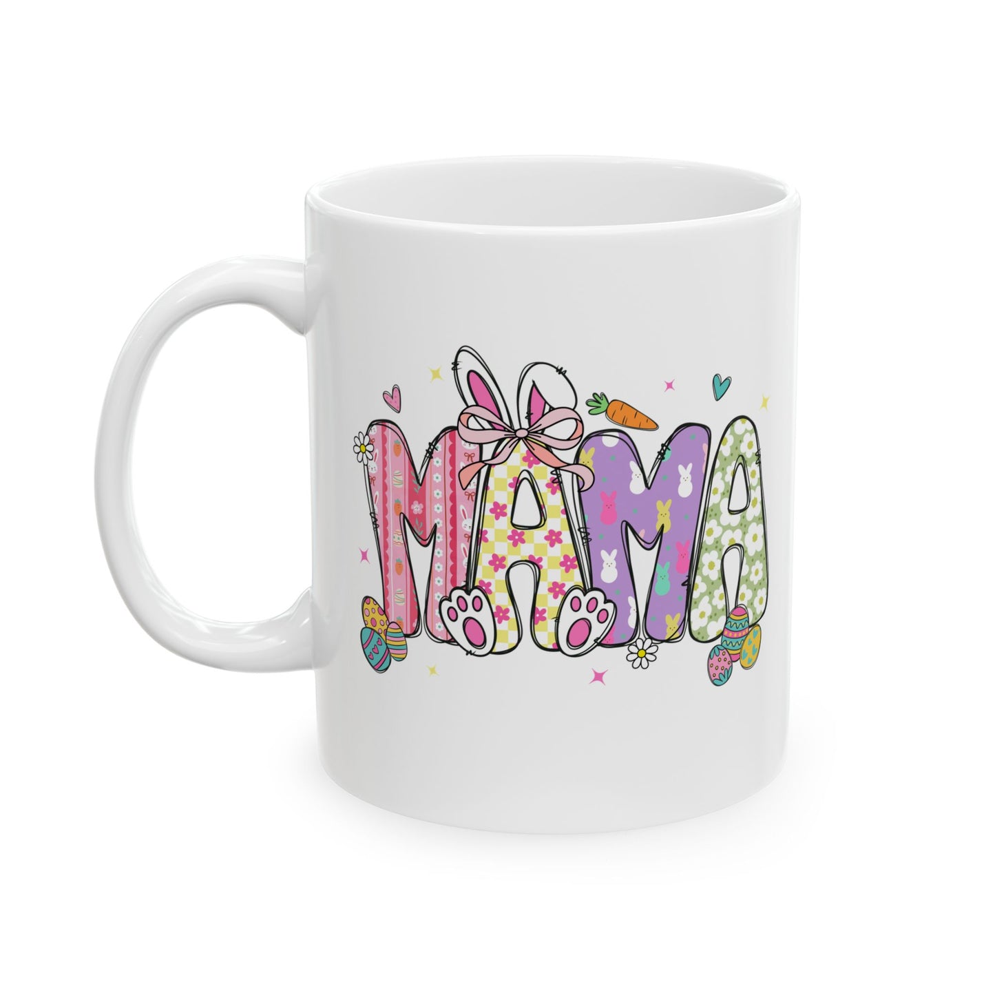 Colorful Floral Mom Coffee Cup (11oz & 15oz)