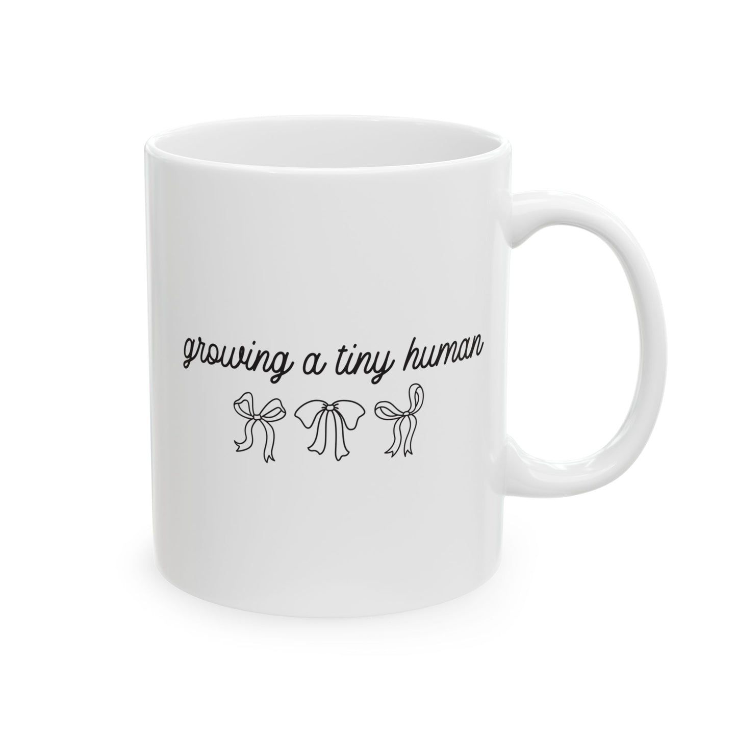 - "Growing Human" Cute Cactus Pregnancy Announcement Coffee Cup (11oz, 15oz)