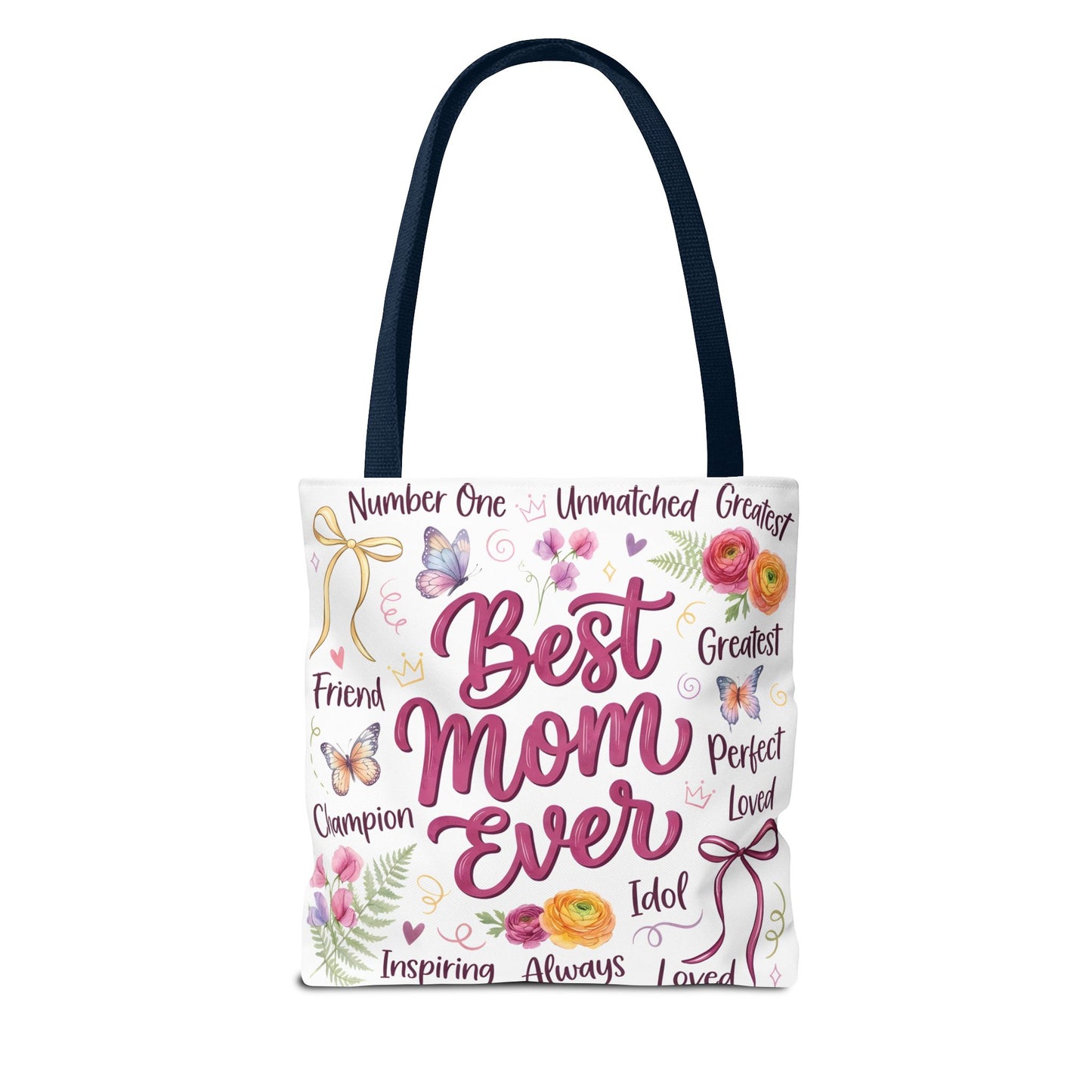 Best Mom Ever Tote Bag — Floral Mother's Day Gift Tote