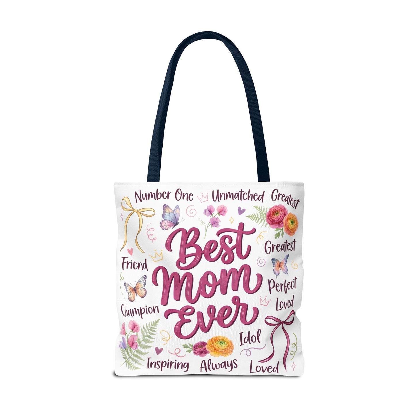 Best Mom Ever Tote Bag — Floral Mother's Day Gift Tote