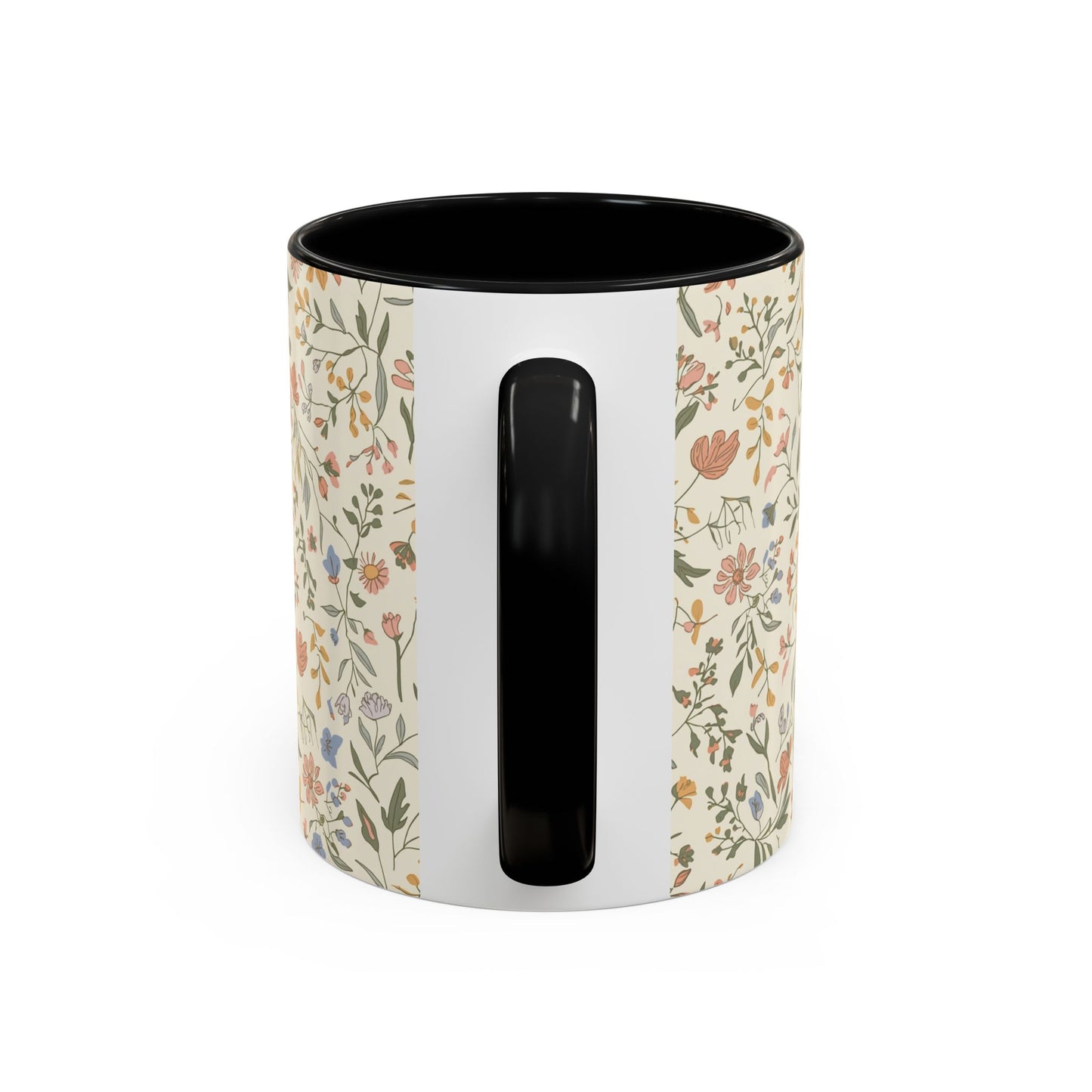 Floral Vintage Accent Coffee Mug  11/15oz