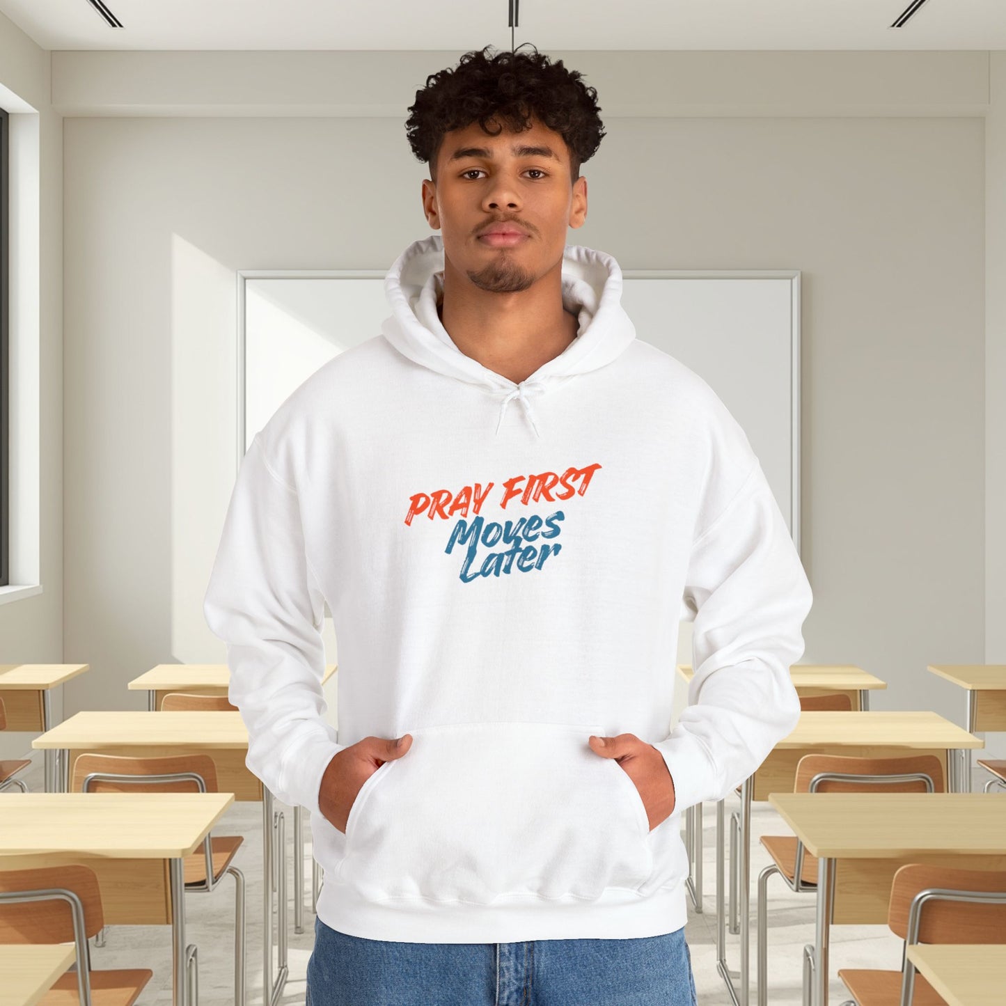 Pray First Moves Later Hoodie