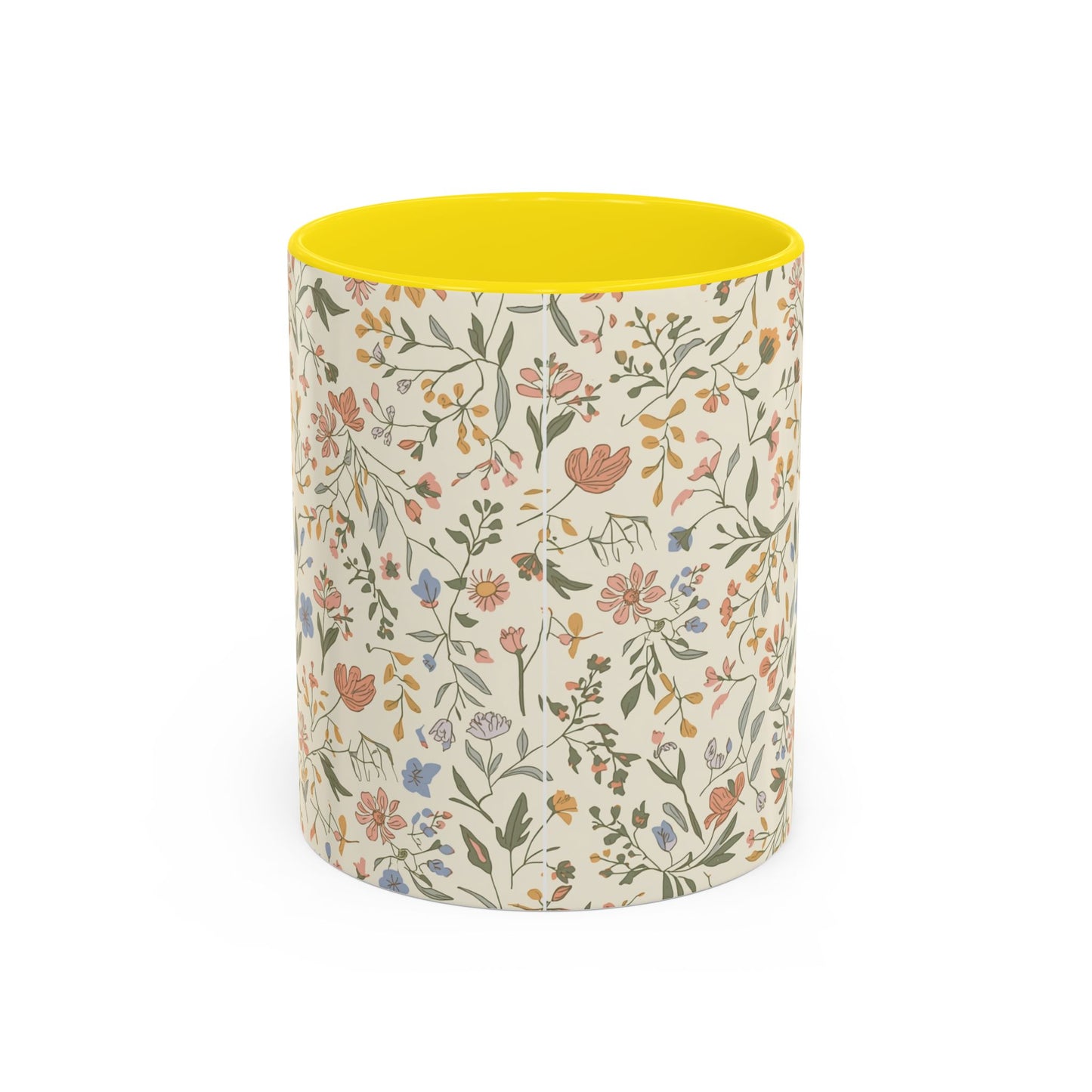 Floral Vintage Accent Coffee Mug  11/15oz
