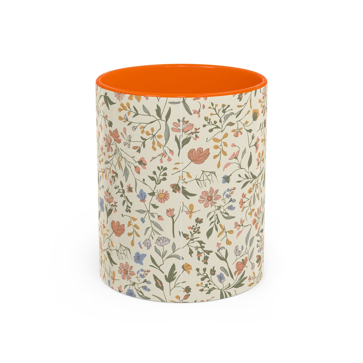 Floral Vintage Accent Coffee Mug  11/15oz