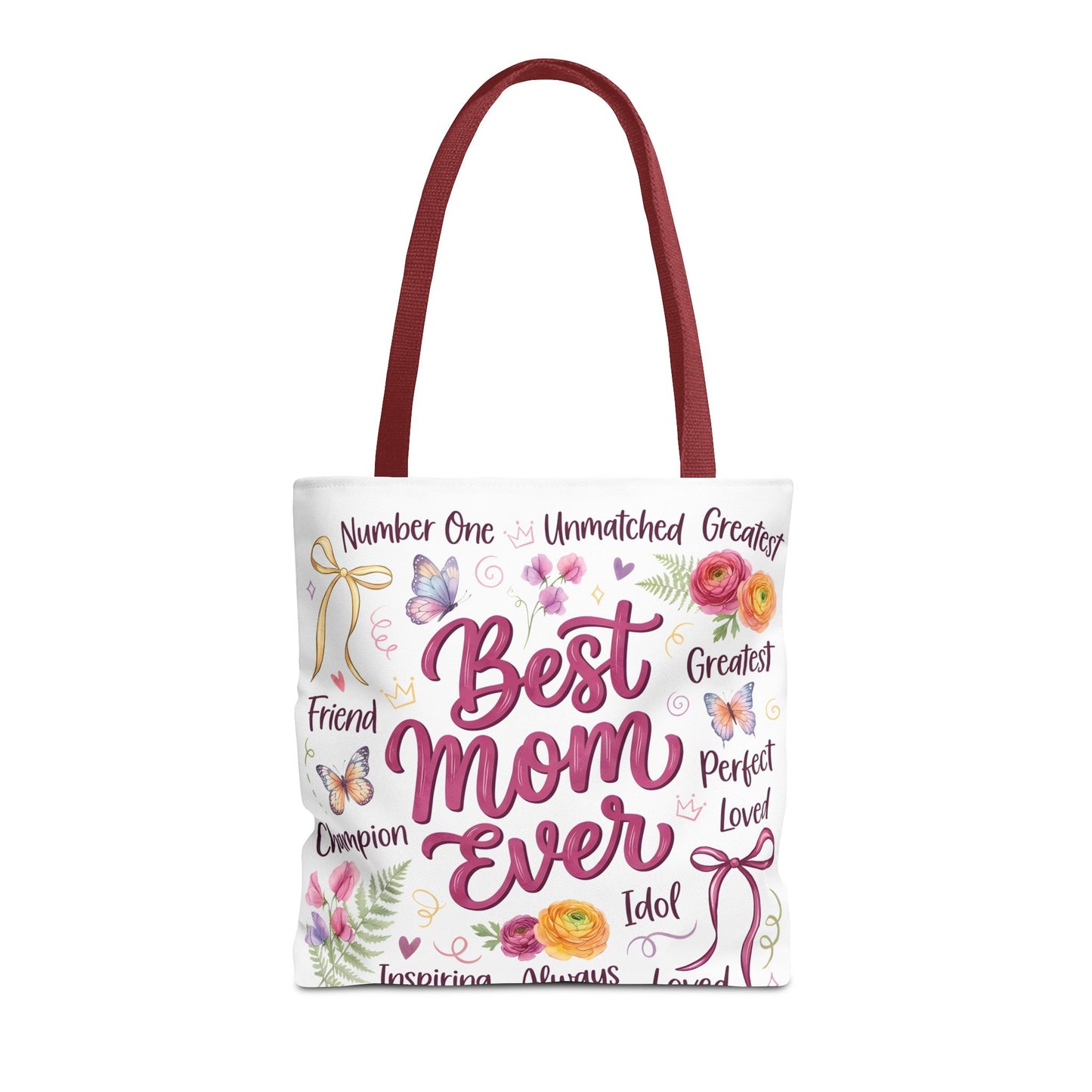 Best Mom Ever Tote Bag — Floral Mother's Day Gift Tote