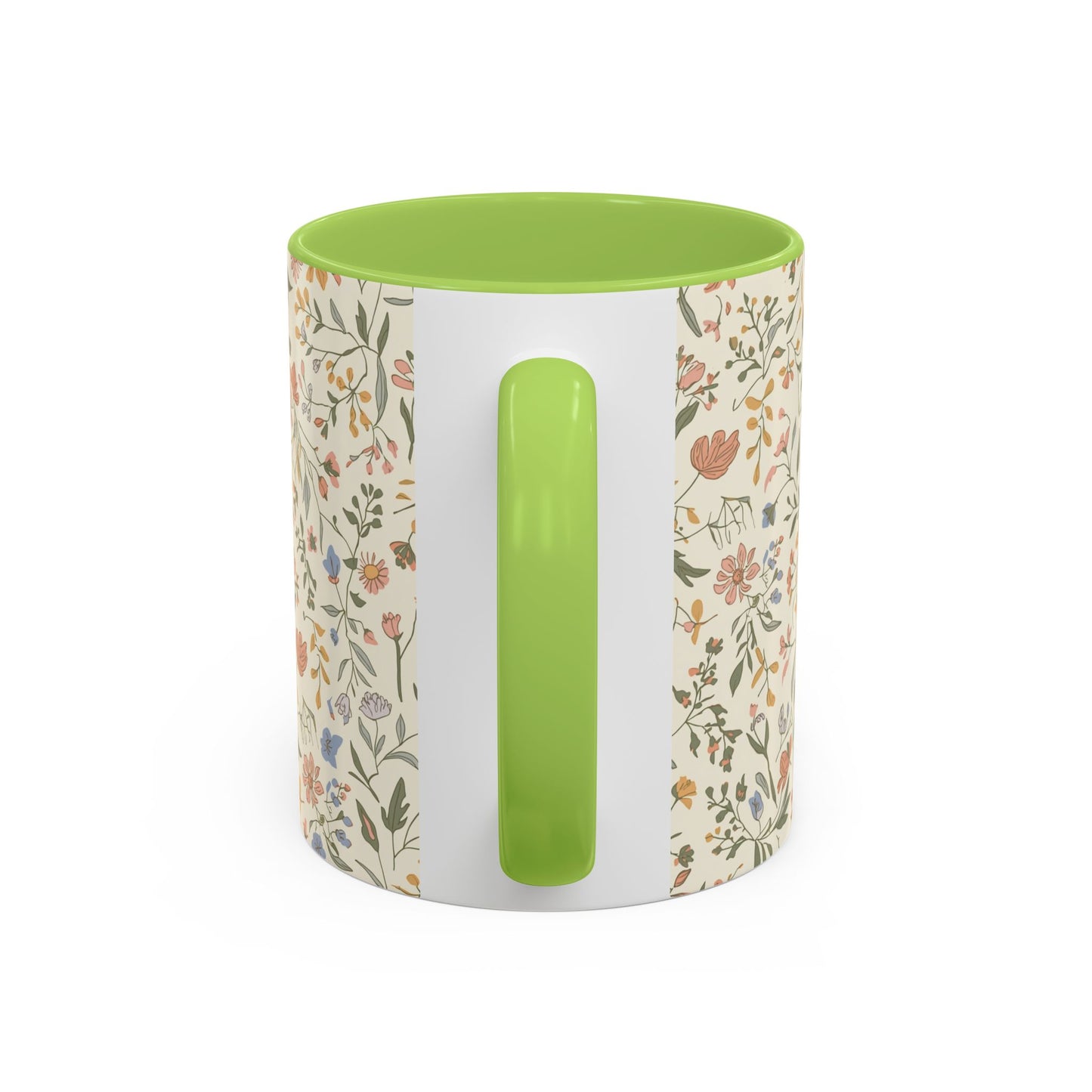 Floral Vintage Accent Coffee Mug  11/15oz