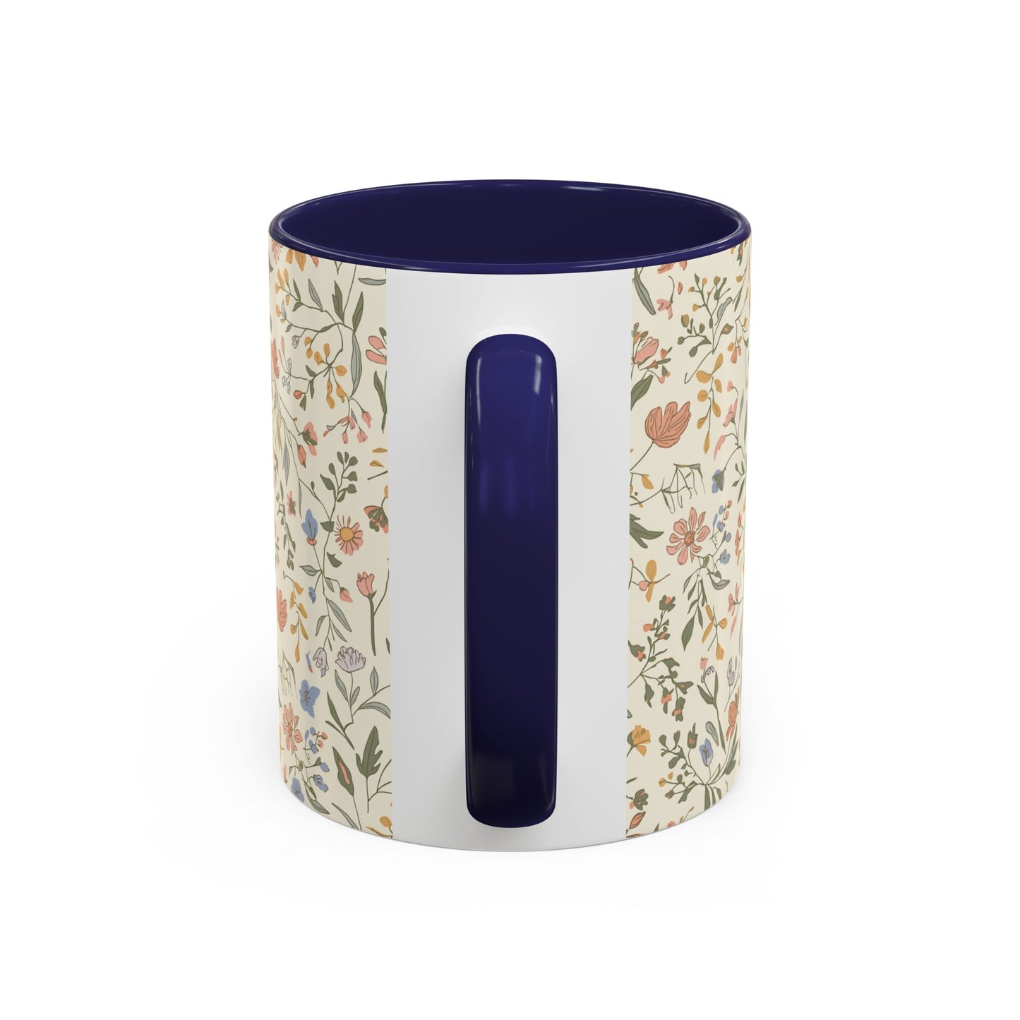Floral Vintage Accent Coffee Mug  11/15oz