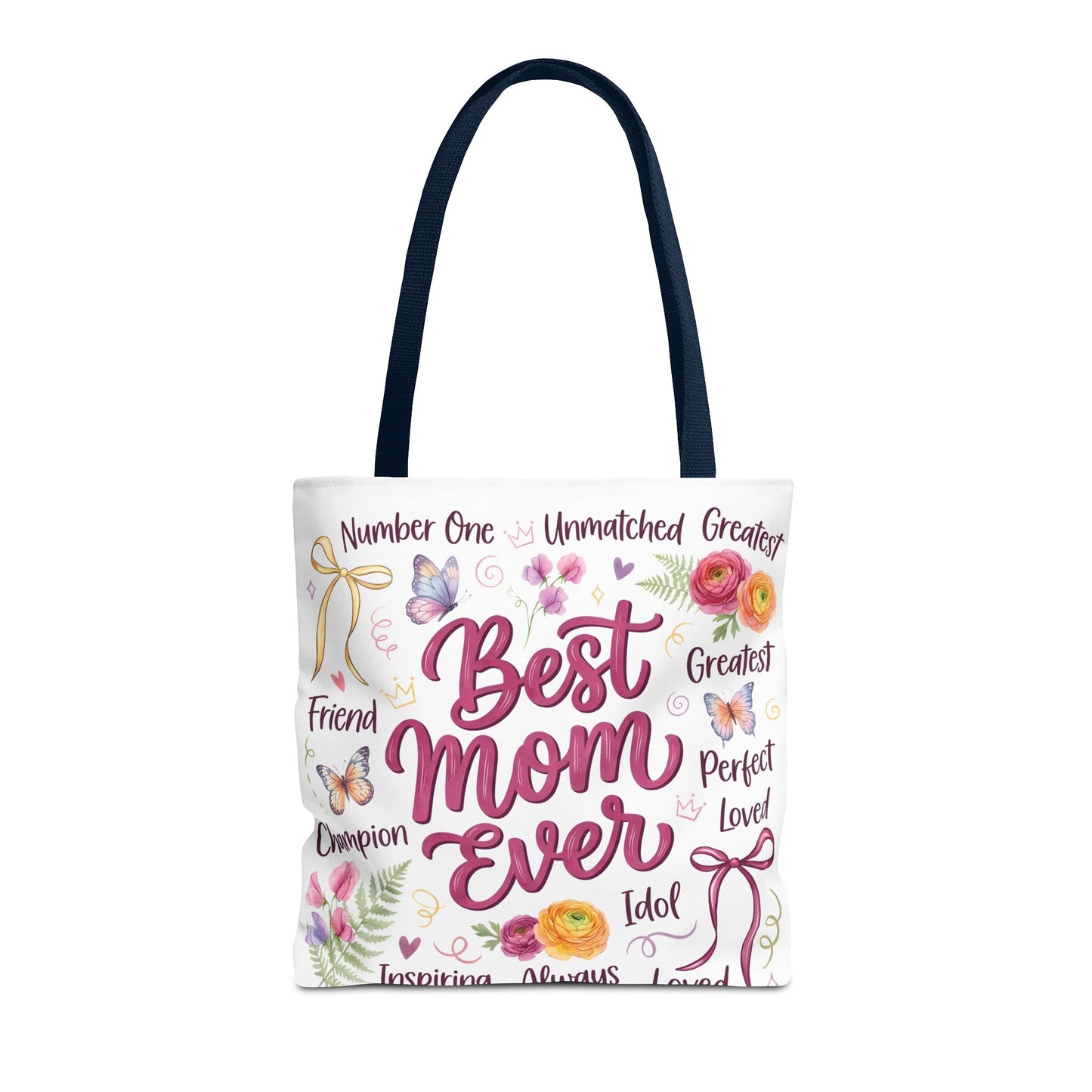Best Mom Ever Tote Bag — Floral Mother's Day Gift Tote