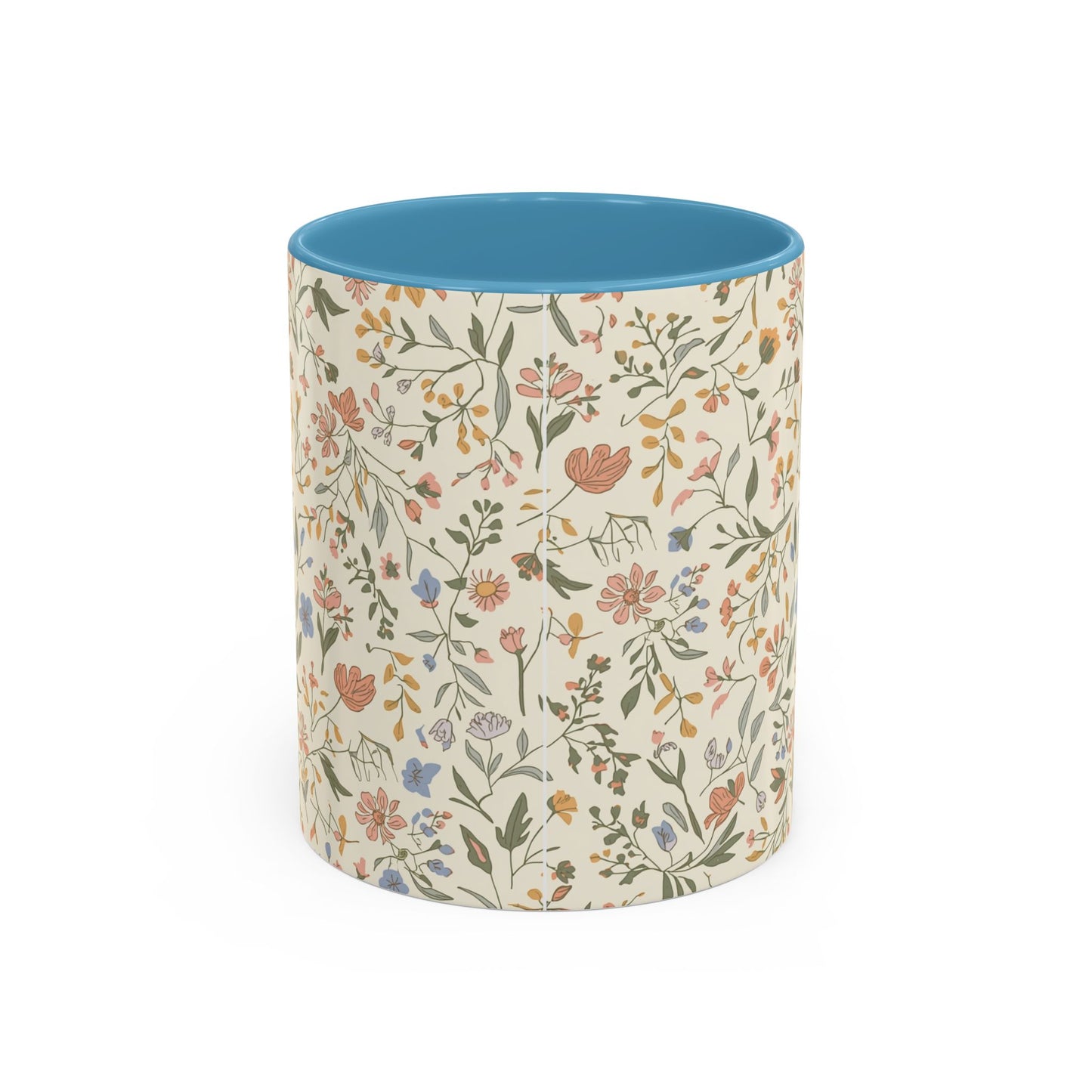 Floral Vintage Accent Coffee Mug  11/15oz