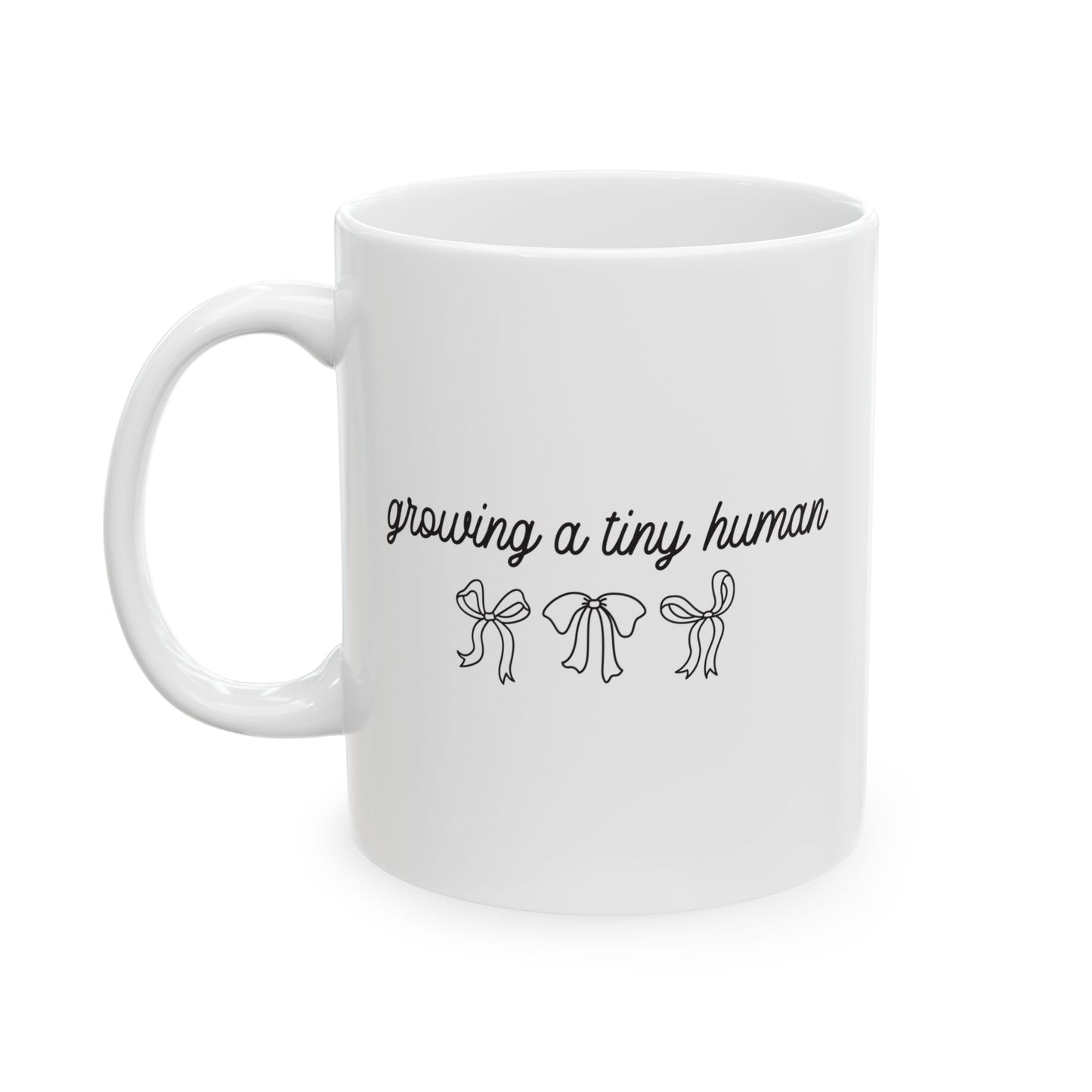 - "Growing Human" Cute Cactus Pregnancy Announcement Coffee Cup (11oz, 15oz)