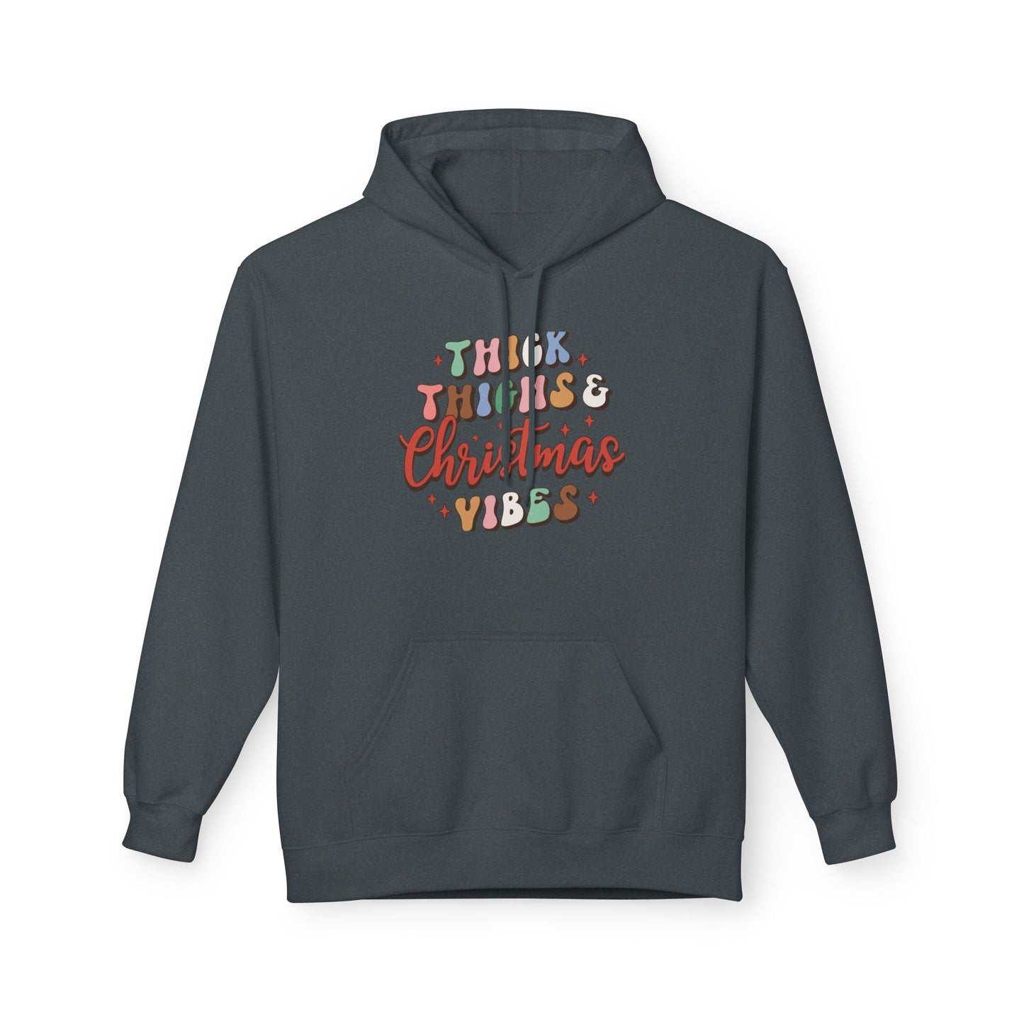 Christmas Vibes Hoodie — "Thick Things Christmas Vibes" Festive Holiday Pullover
