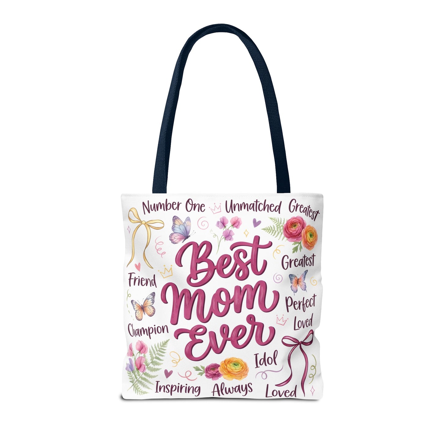 Best Mom Ever Tote Bag — Floral Mother's Day Gift Tote