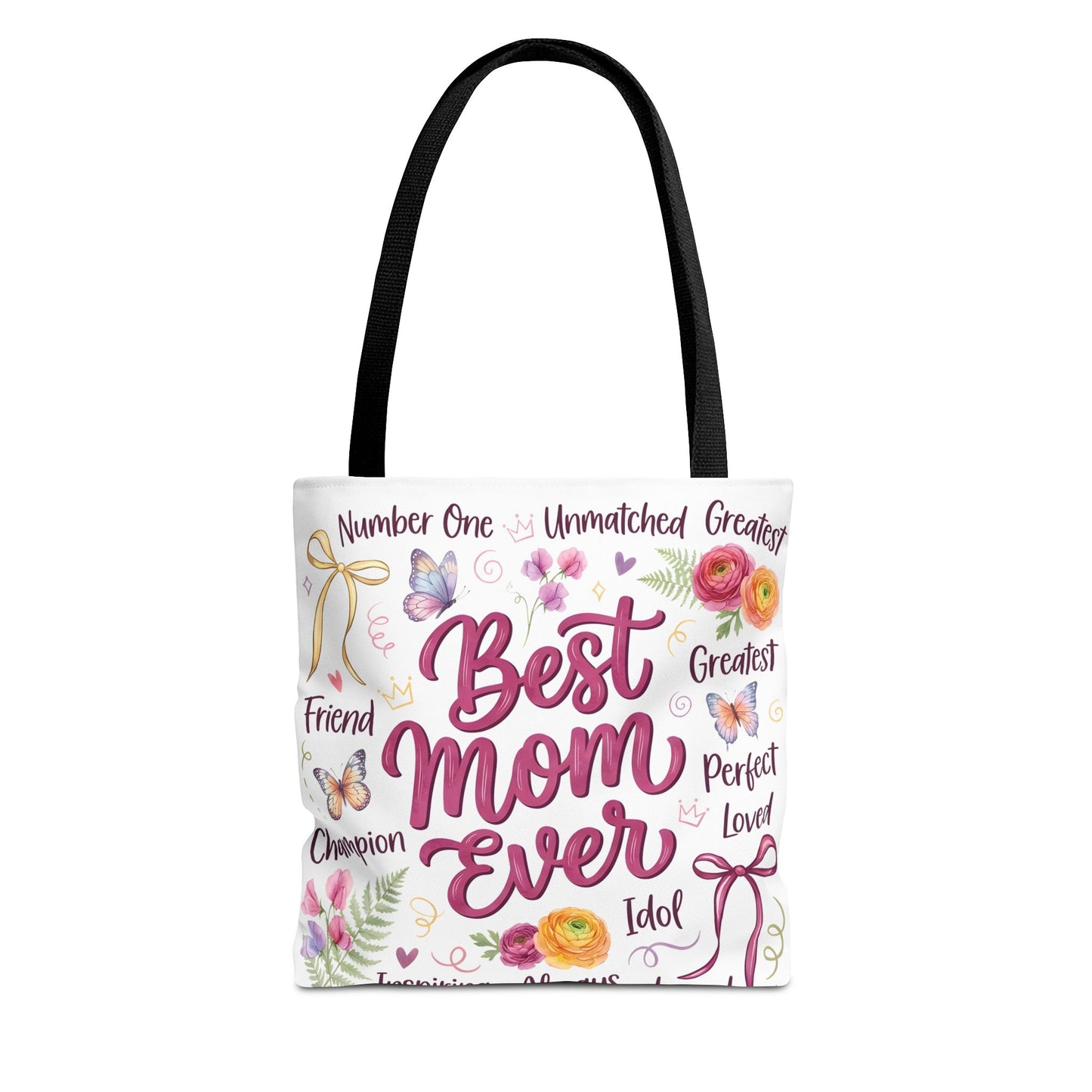 Best Mom Ever Tote Bag — Floral Mother's Day Gift Tote