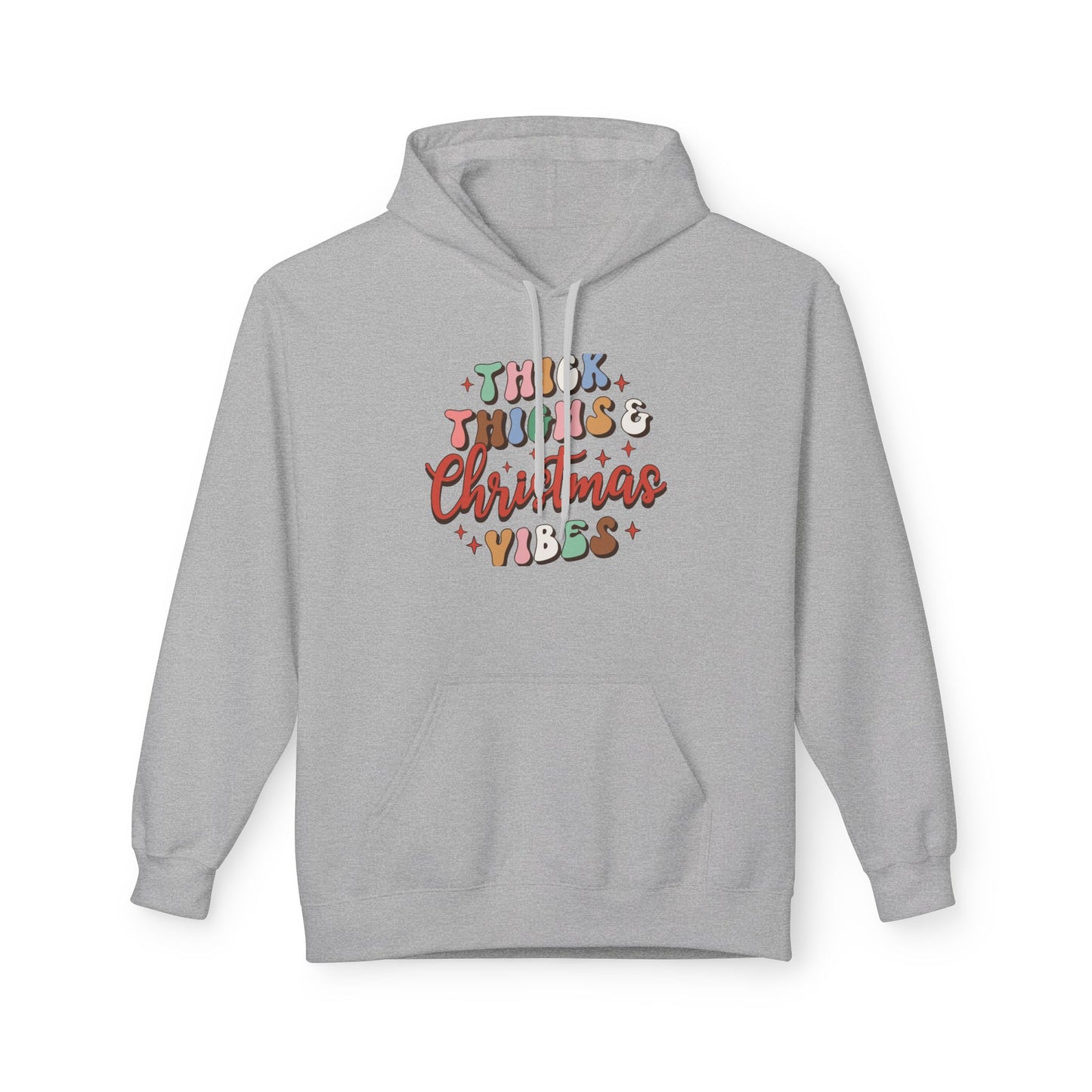 Christmas Vibes Hoodie — "Thick Things Christmas Vibes" Festive Holiday Pullover