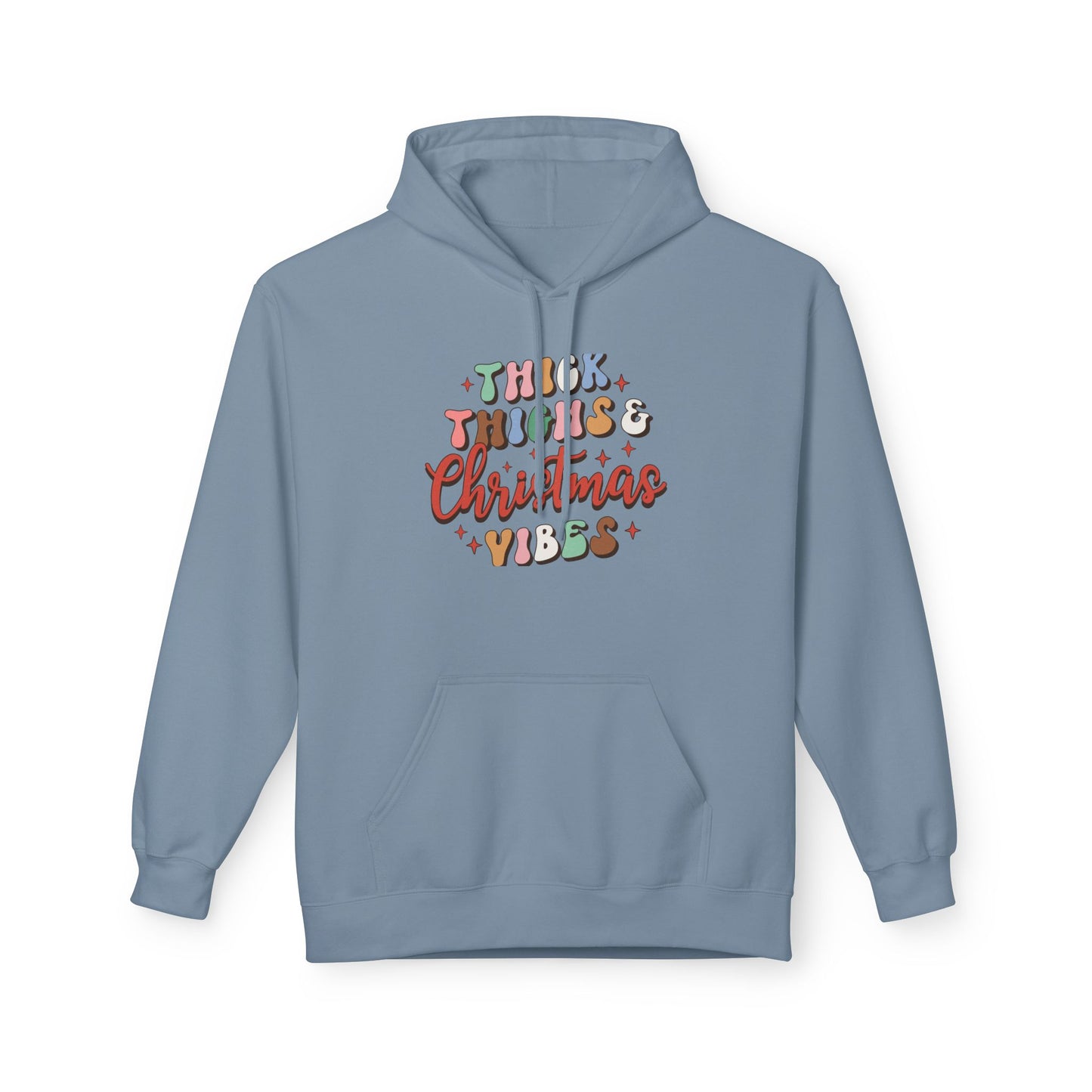 Christmas Vibes Hoodie — "Thick Things Christmas Vibes" Festive Holiday Pullover