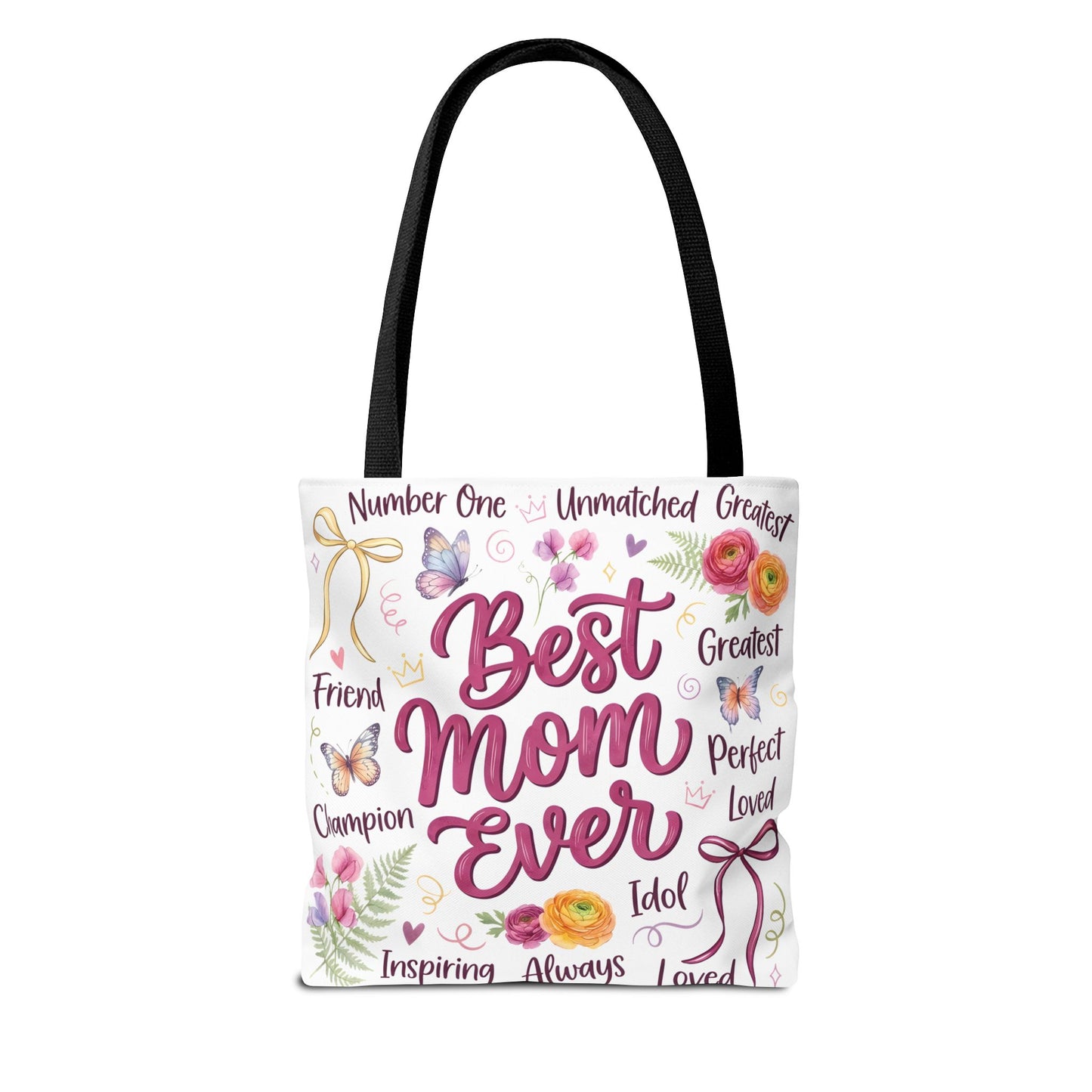 Best Mom Ever Tote Bag — Floral Mother's Day Gift Tote