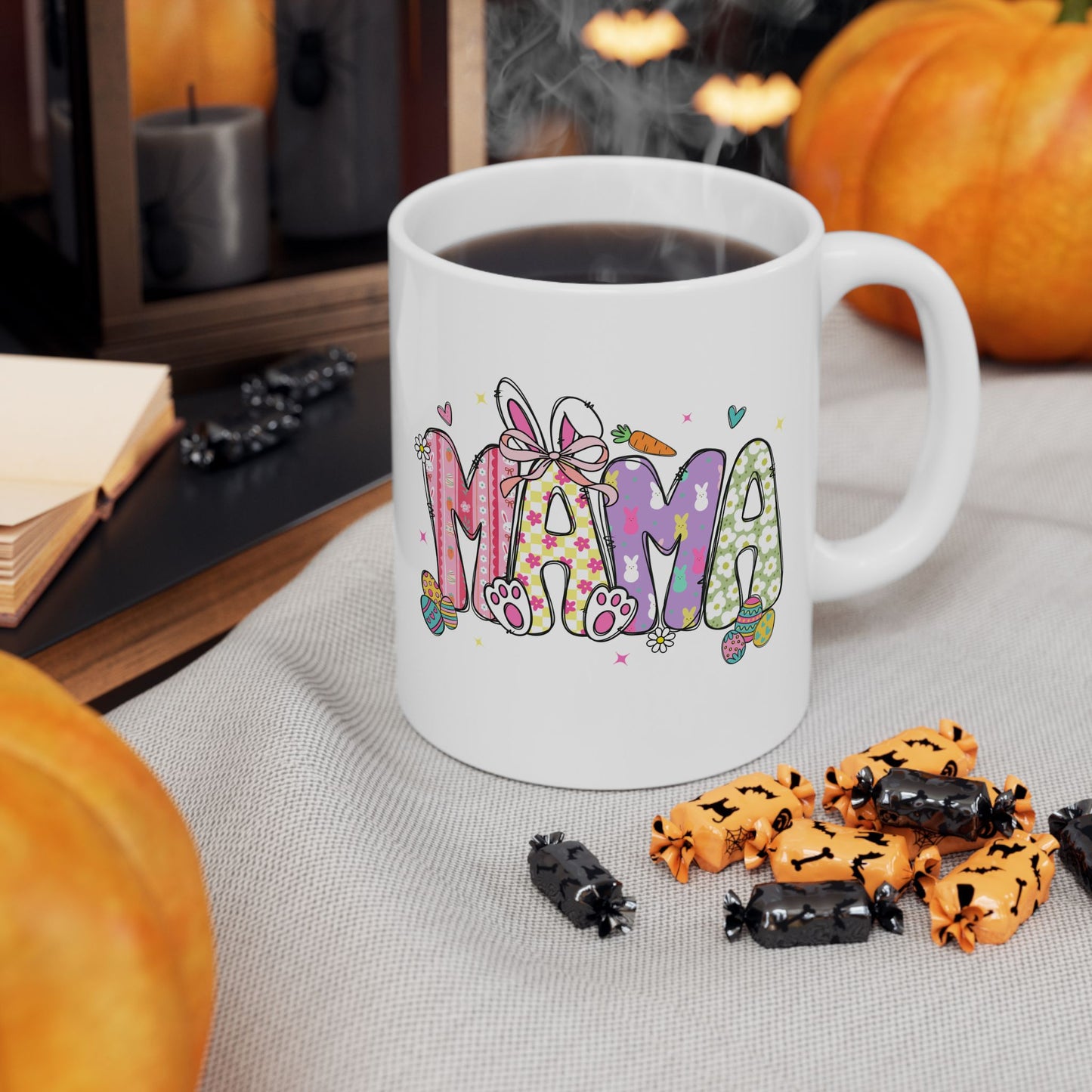 Colorful Floral Mom Coffee Cup (11oz & 15oz)