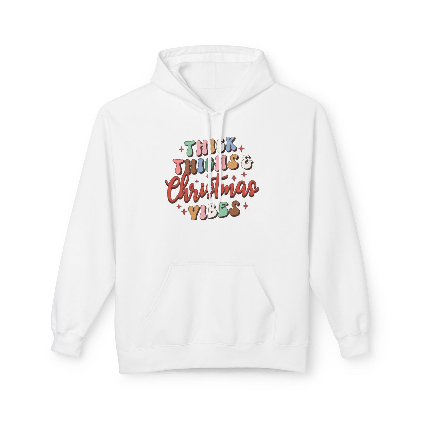 Christmas Vibes Hoodie — "Thick Things Christmas Vibes" Festive Holiday Pullover