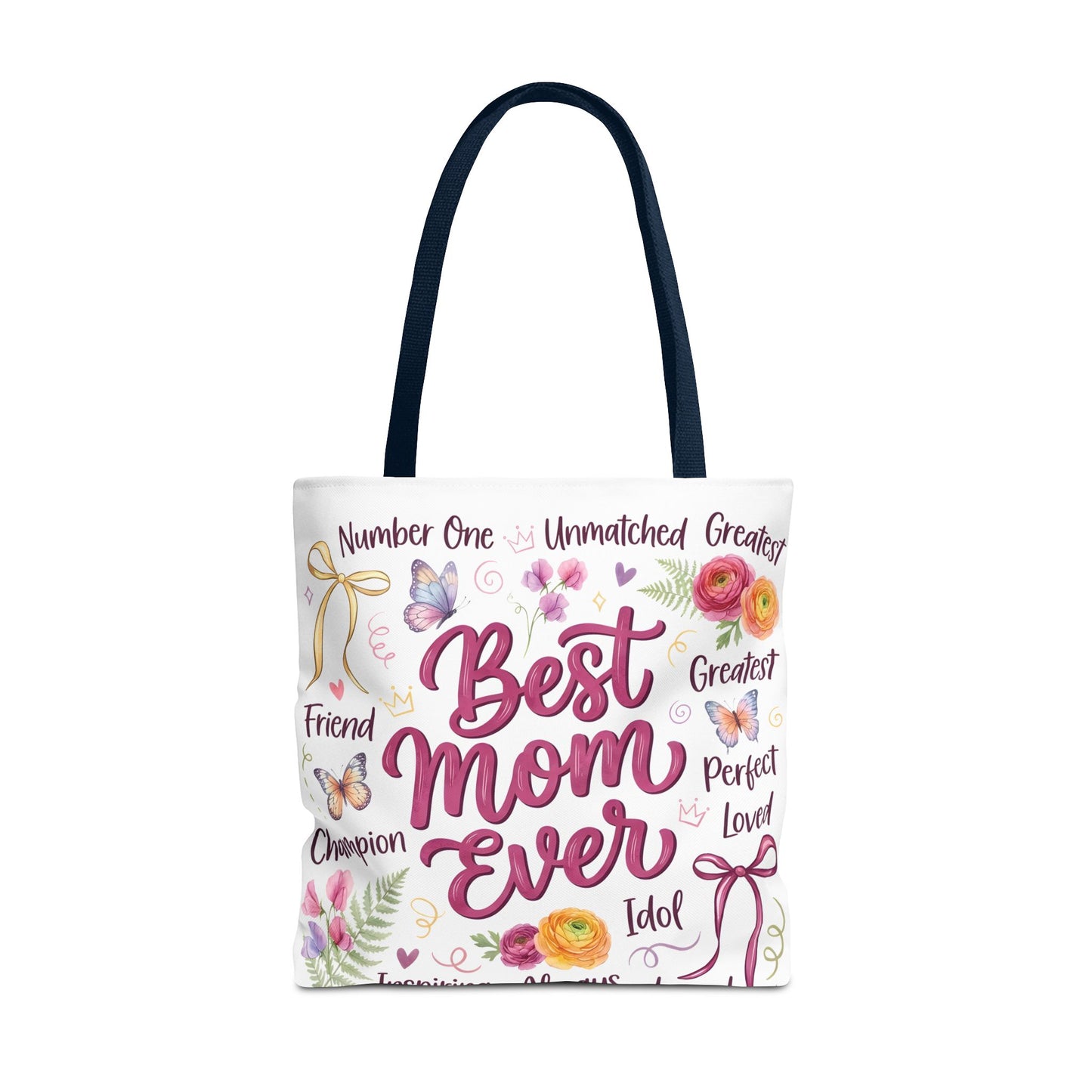 Best Mom Ever Tote Bag — Floral Mother's Day Gift Tote