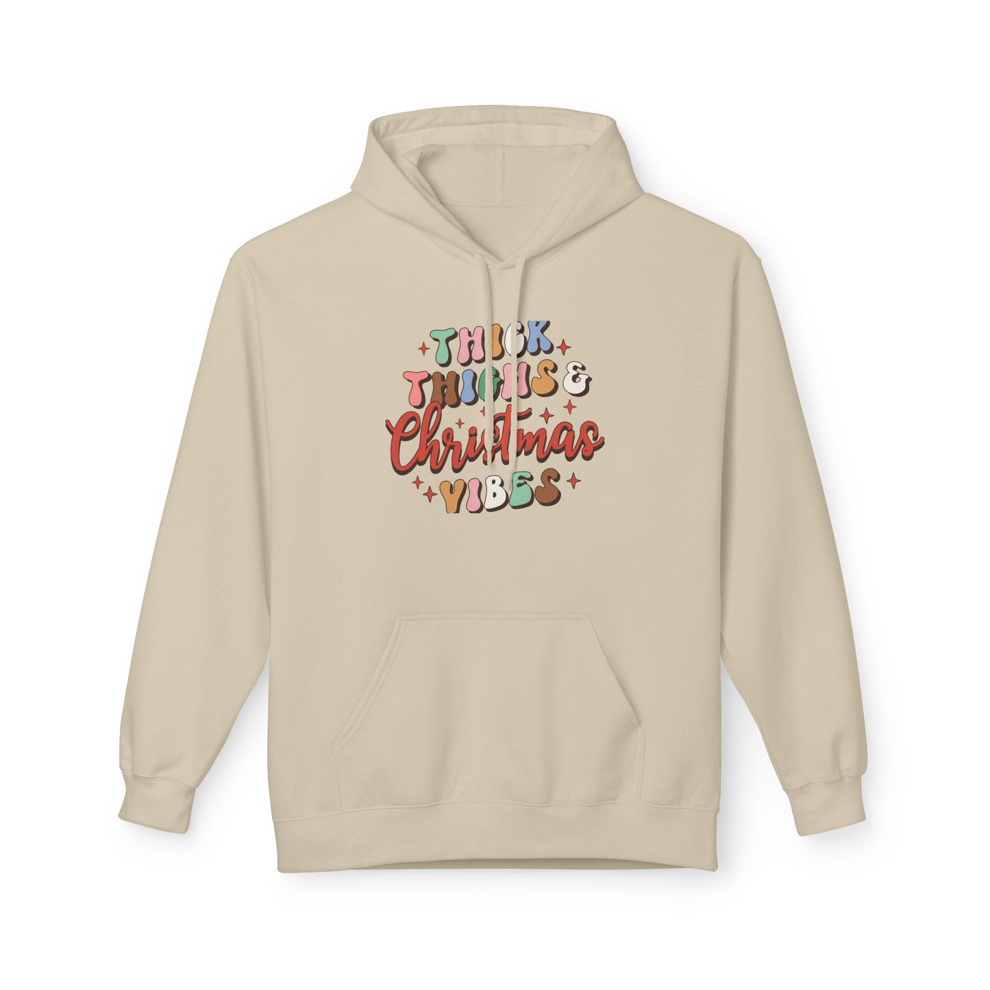 Christmas Vibes Hoodie — "Thick Things Christmas Vibes" Festive Holiday Pullover