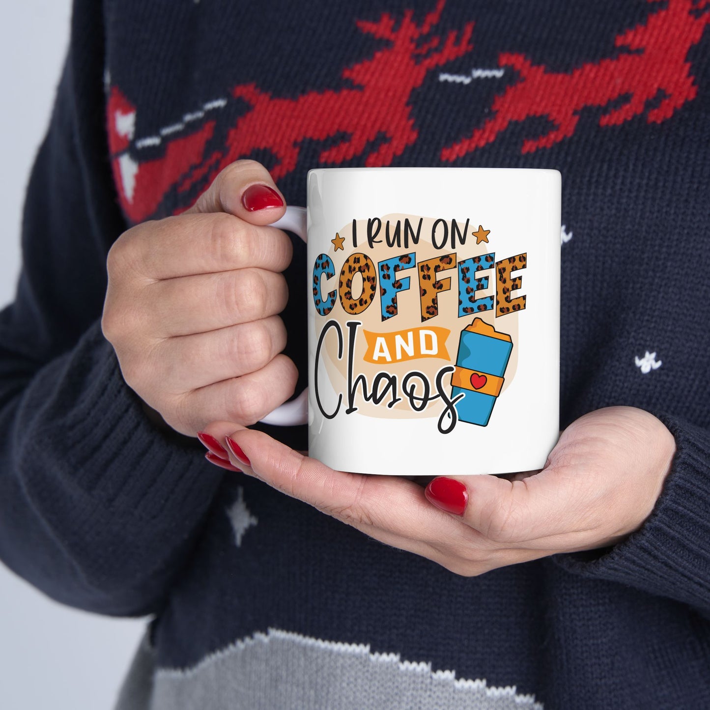 Coffee and Chaos Ceramic Mug (11oz & 15oz)