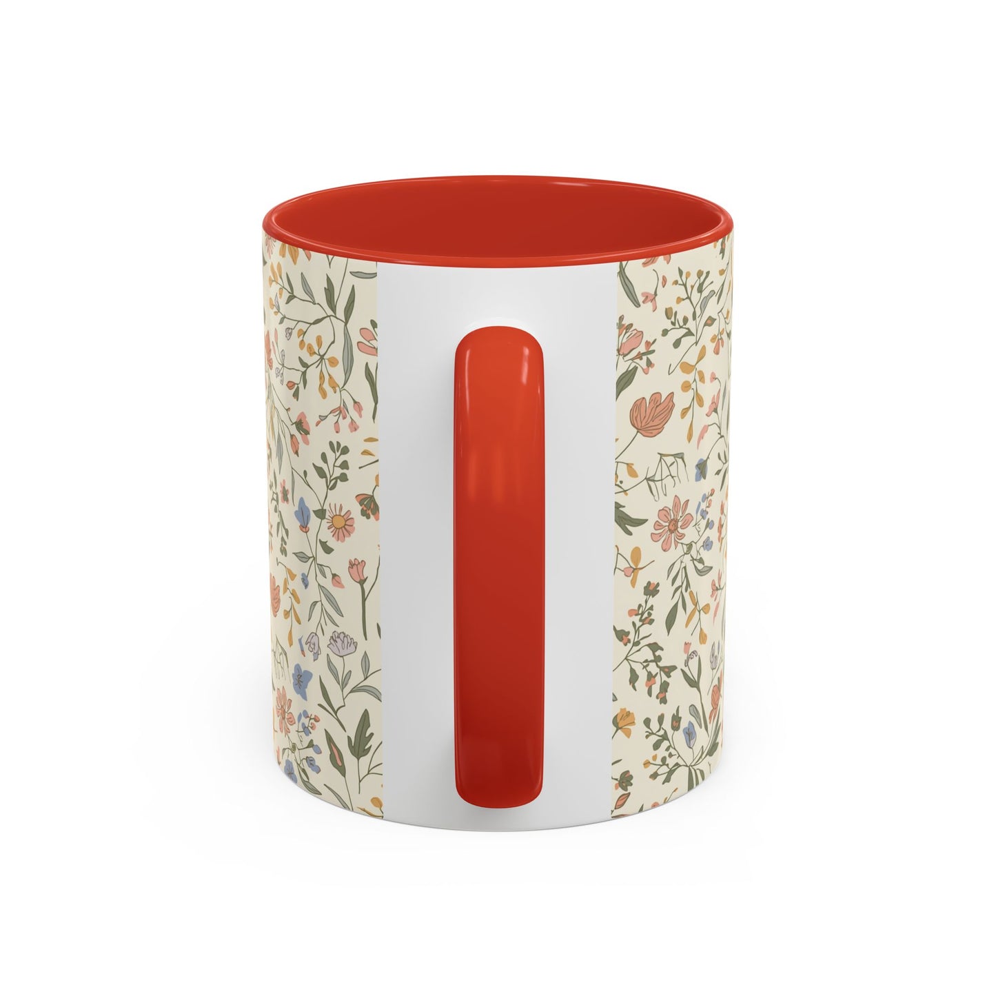 Floral Vintage Accent Coffee Mug  11/15oz