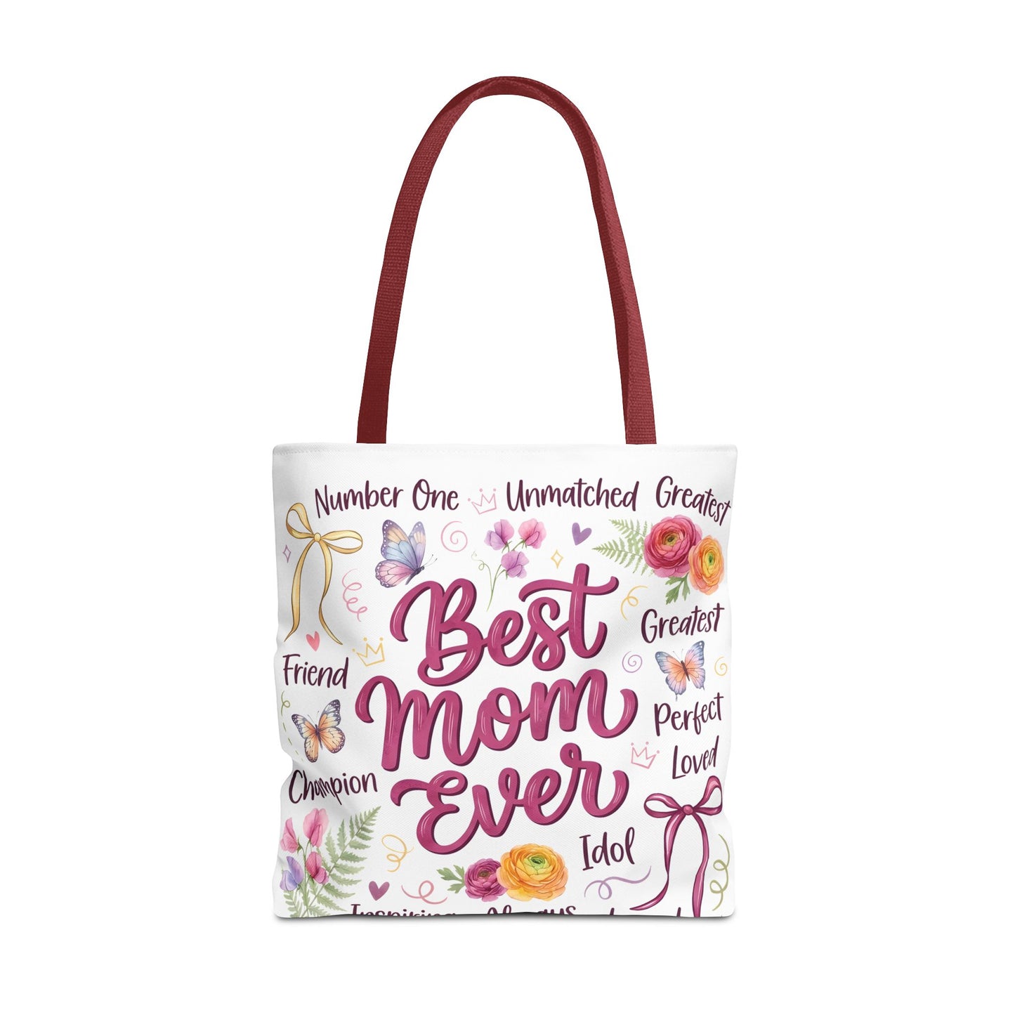 Best Mom Ever Tote Bag — Floral Mother's Day Gift Tote