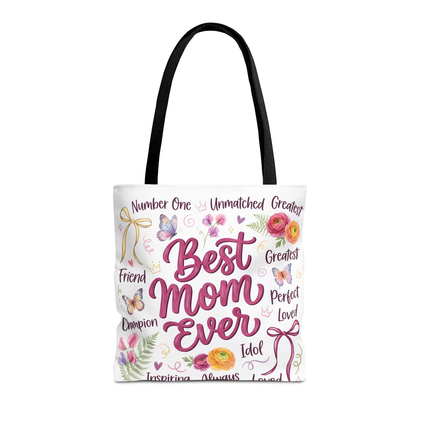 Best Mom Ever Tote Bag — Floral Mother's Day Gift Tote