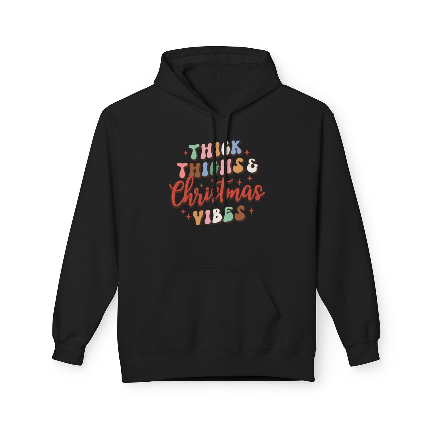 Christmas Vibes Hoodie — "Thick Things Christmas Vibes" Festive Holiday Pullover