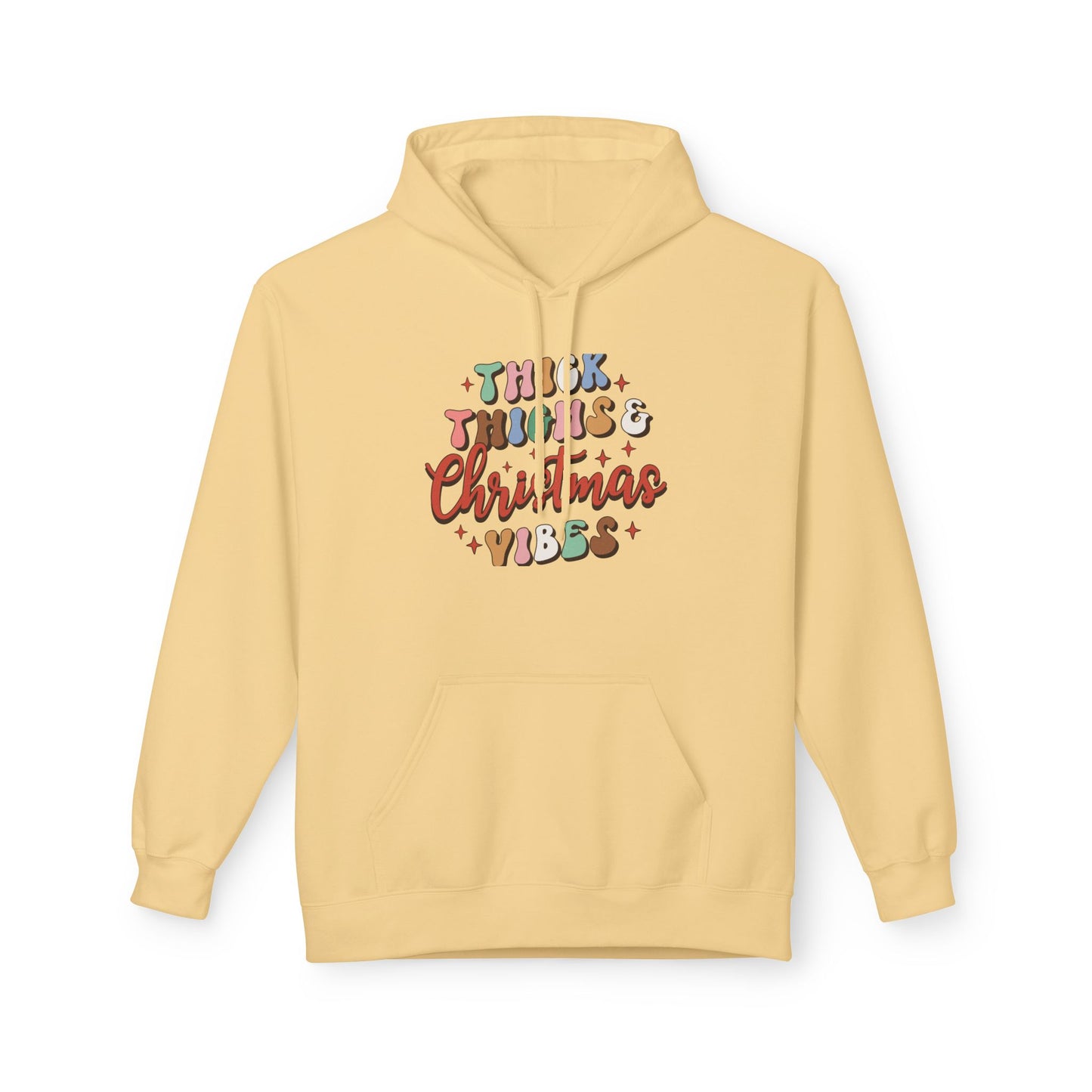 Christmas Vibes Hoodie — "Thick Things Christmas Vibes" Festive Holiday Pullover
