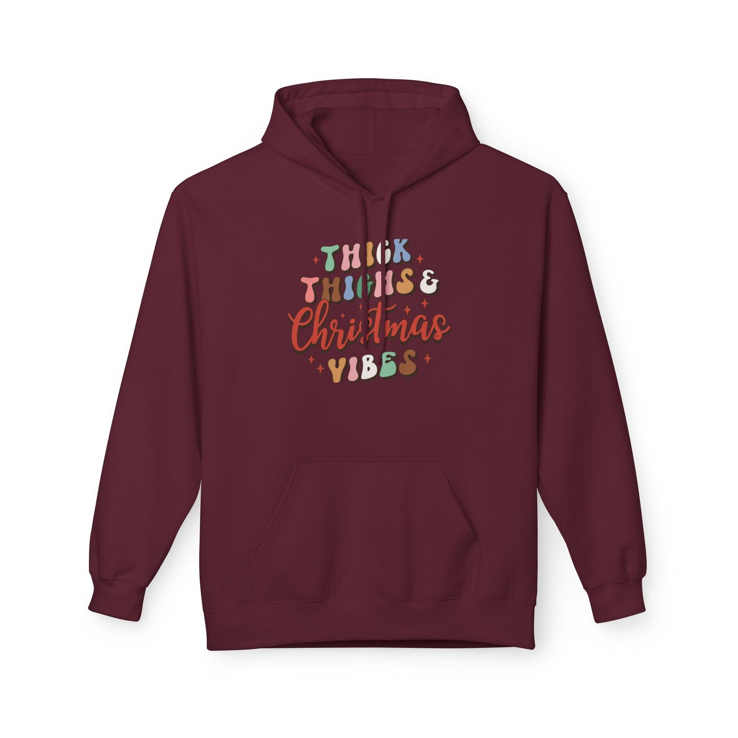 Christmas Vibes Hoodie — "Thick Things Christmas Vibes" Festive Holiday Pullover