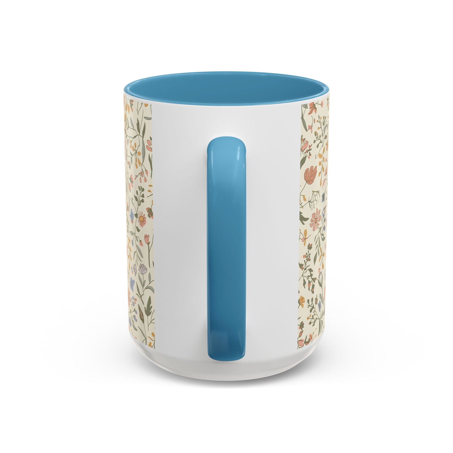 Floral Vintage Accent Coffee Mug  11/15oz